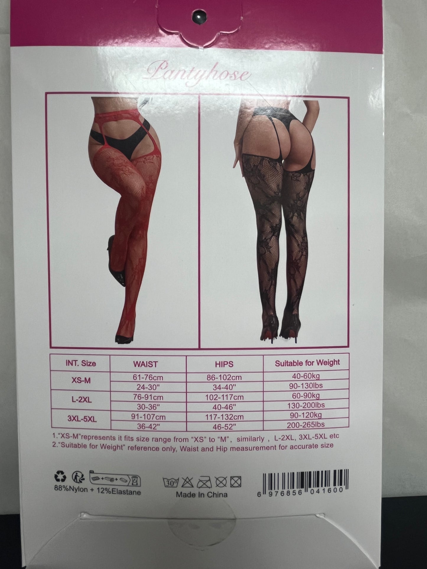 Pantyhose with Garter Belt H3582