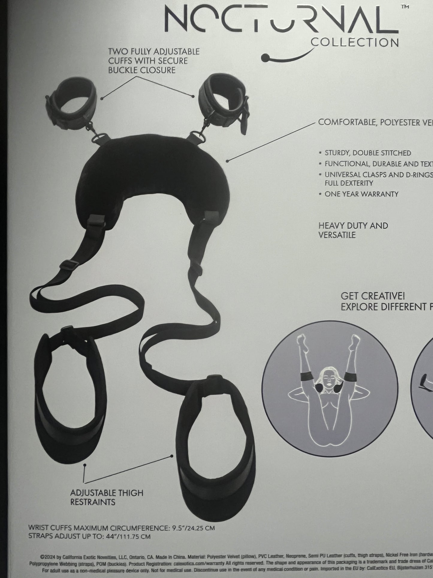 CalExotics Nocturnal Position Strap with Pillow