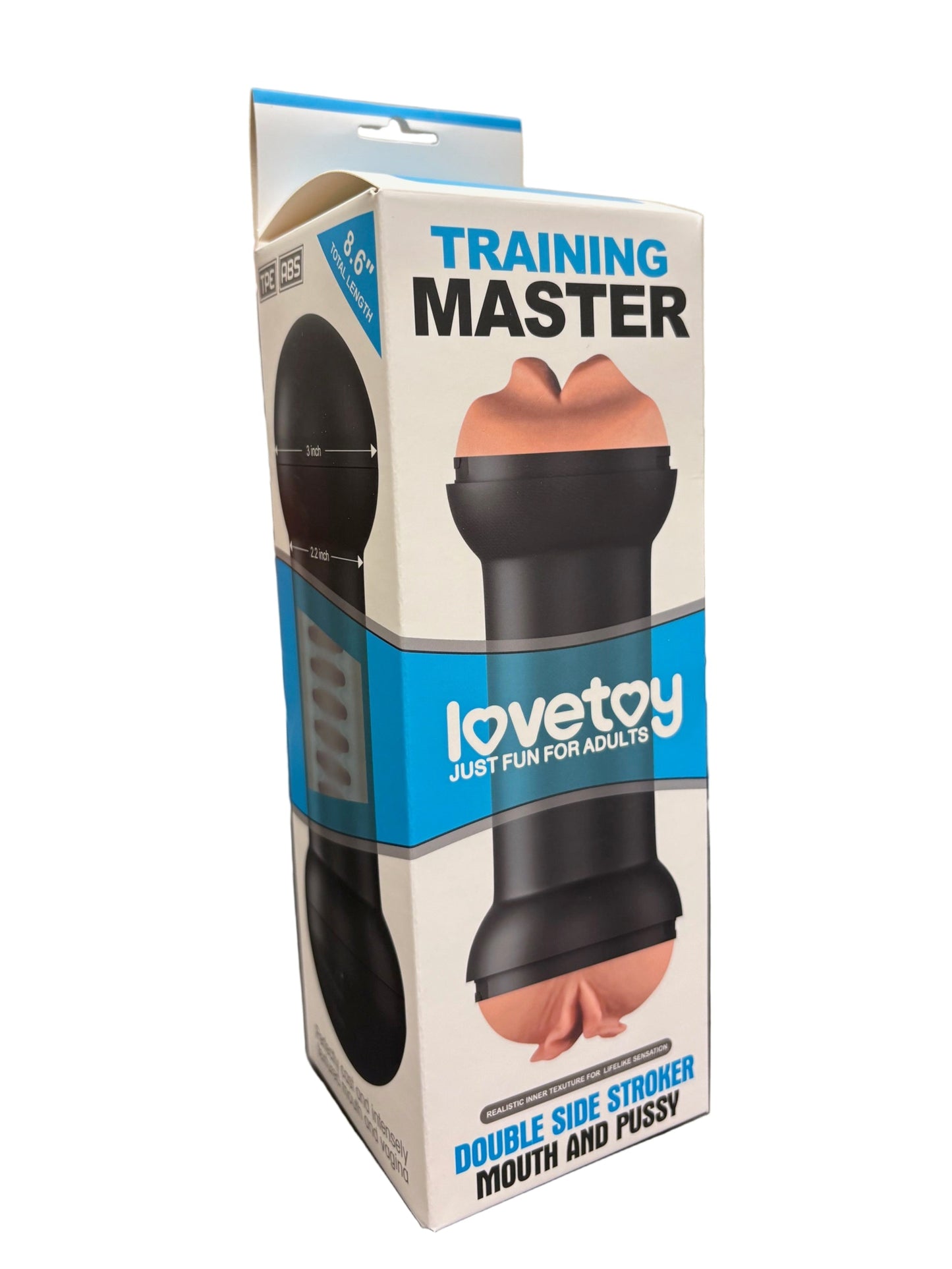 LoveToy Training Master Double Sided Stroker -Mouth and Pussy