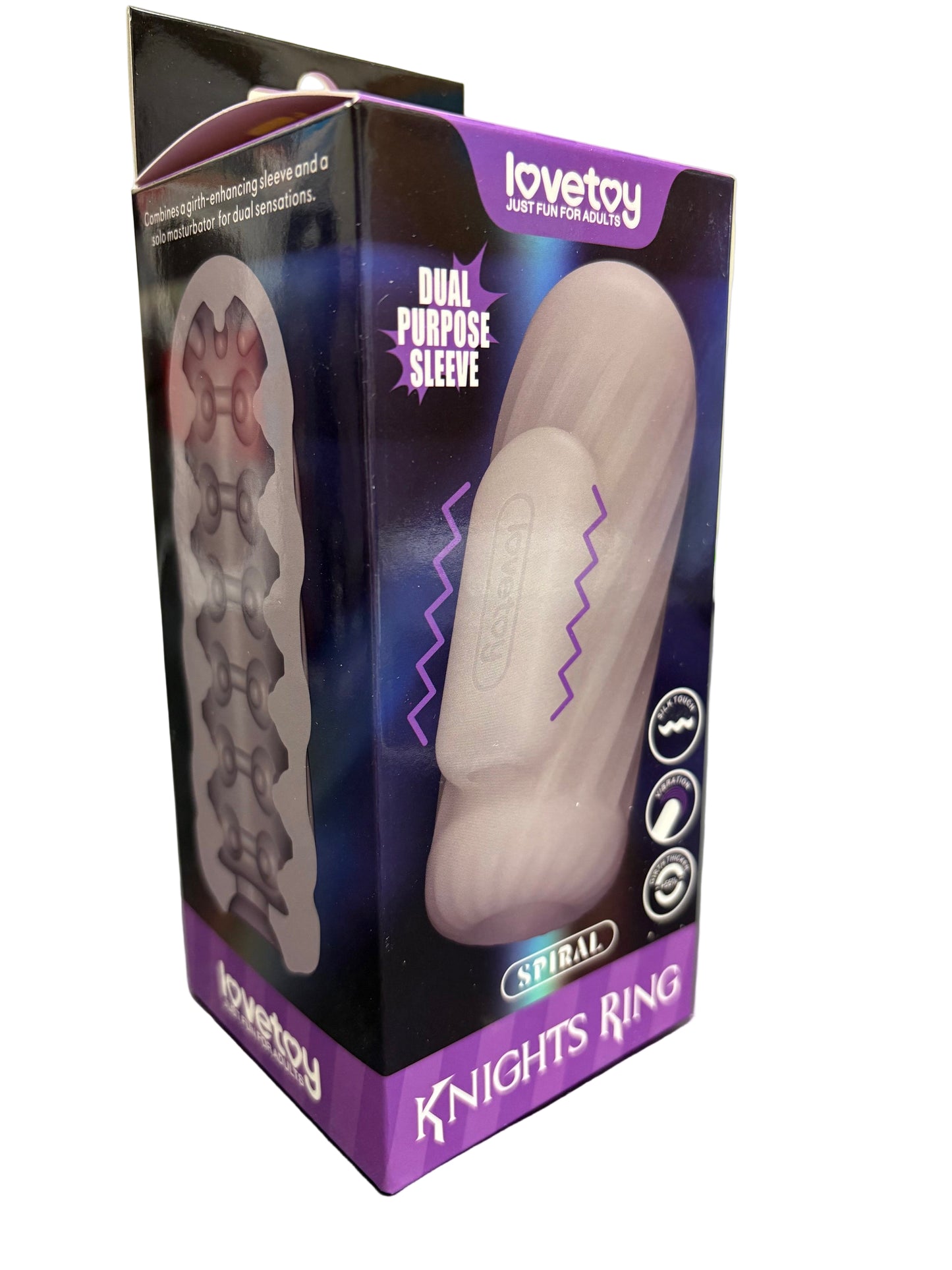 LoveToy Knights Ring Vibrating Dual Purpose Sleeve