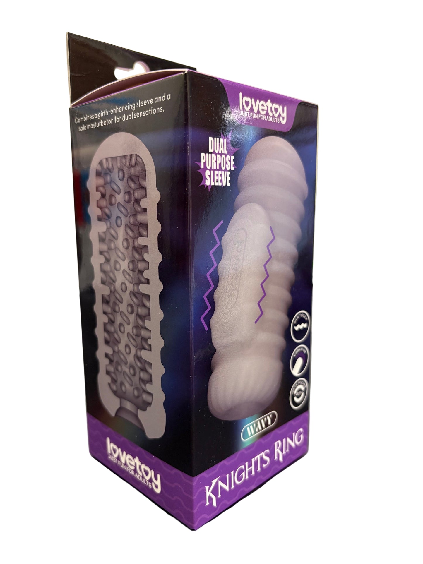 LoveToy Knights Ring Vibrating Dual Purpose Sleeve