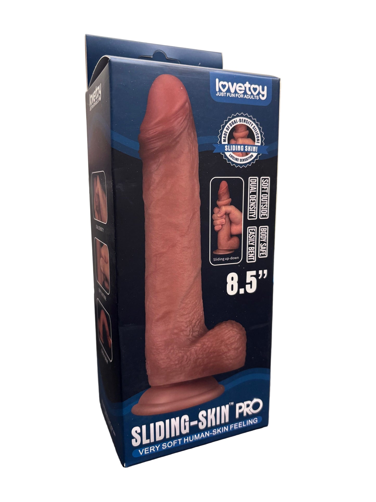8.5" Sliding Skin Dual Layered Dong
