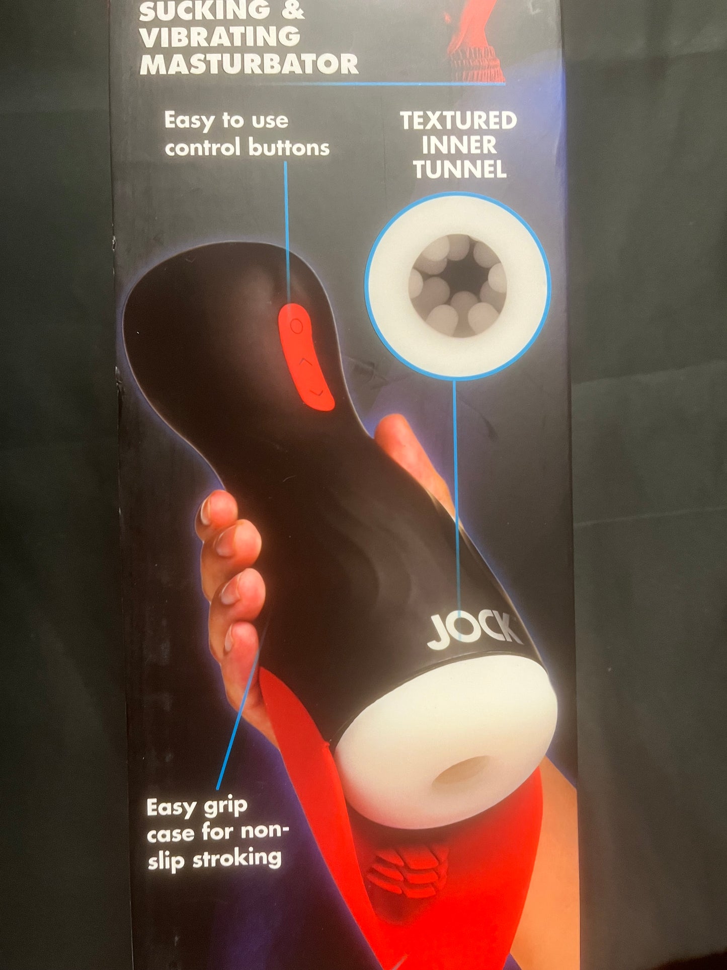 XR- Brands Jock Sucking & Vibrating Masturbator