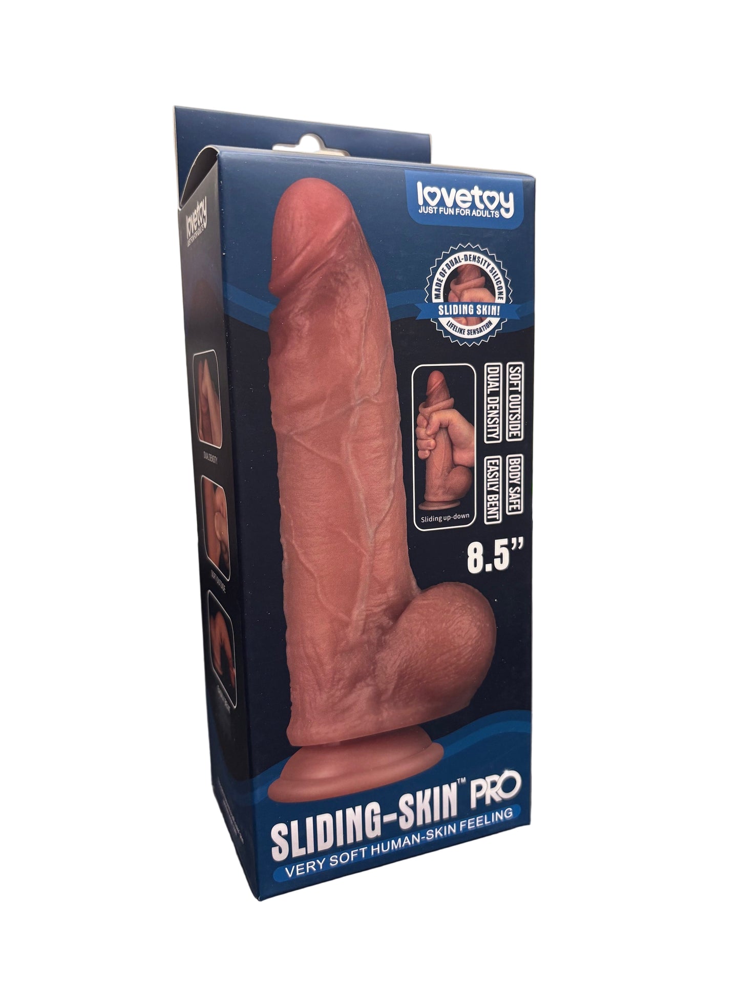 8.5" Sliding Skin Dual Layered Dong