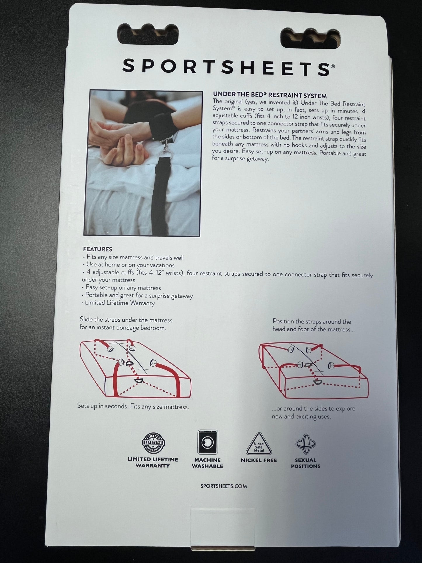 Sportsheets Under the Bed Restraints