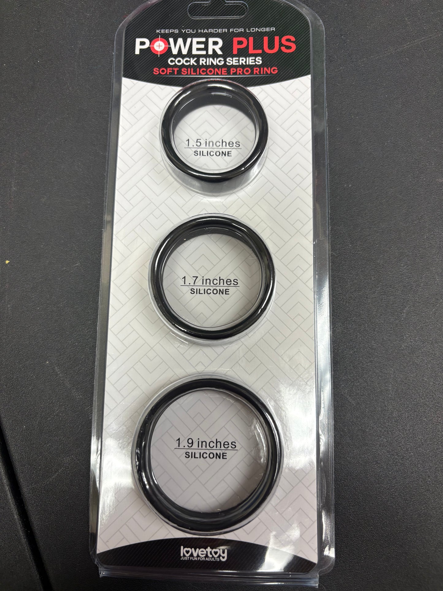 LoveToy Power Plus Cock Ring Set -Wide Band