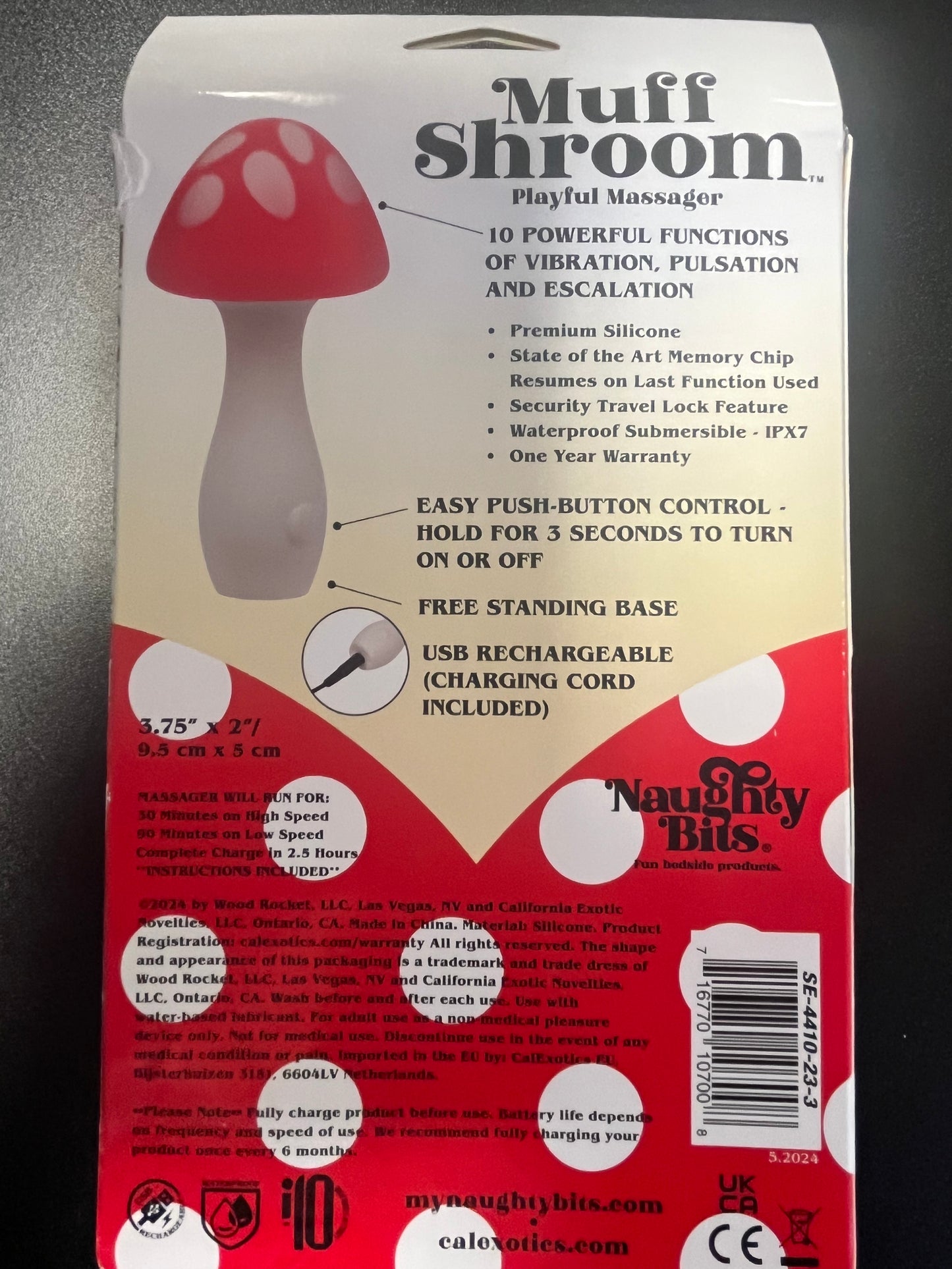 CalExotics Naughty Bits Muff Shroom Vibe