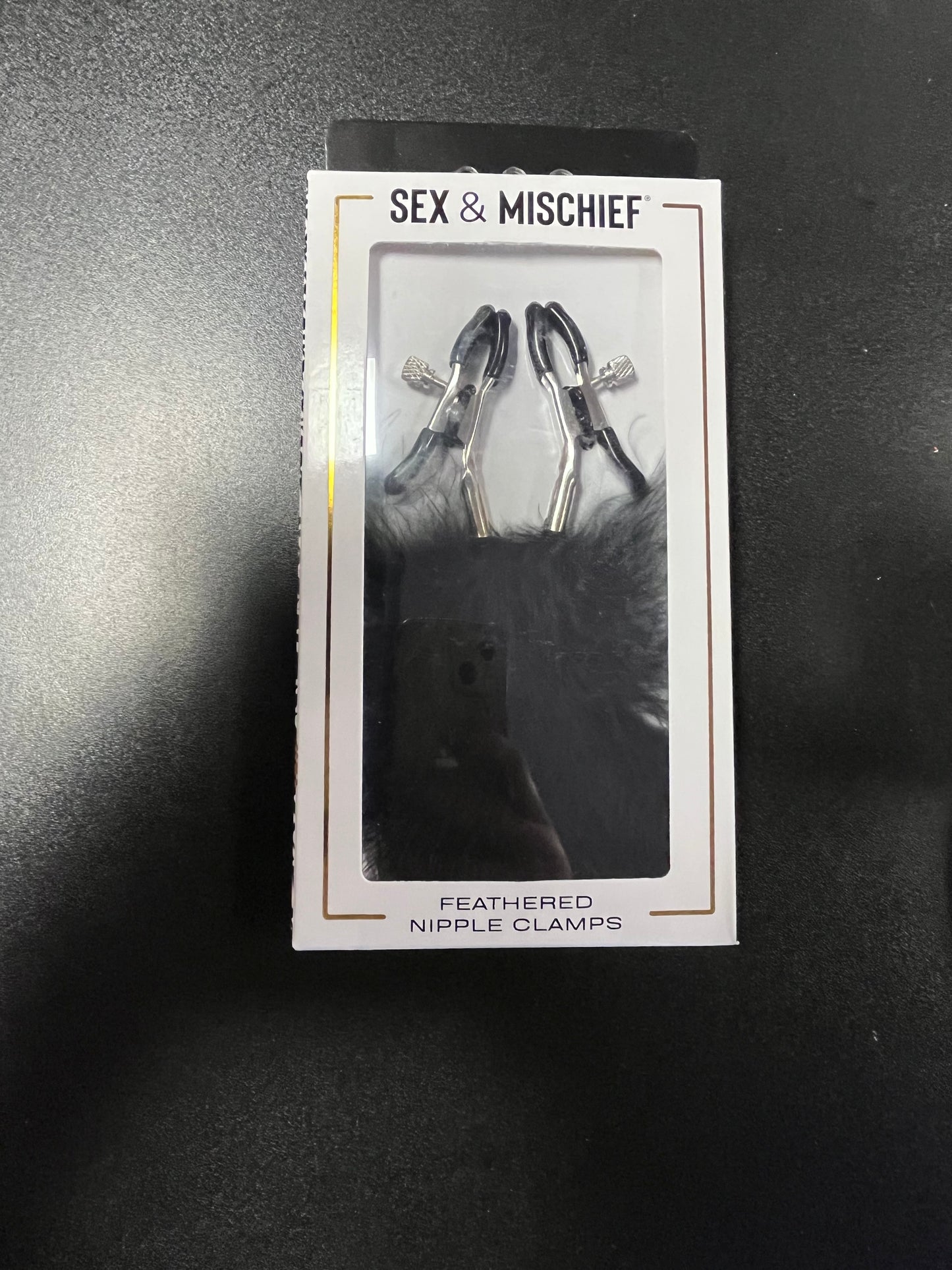 Sex and Mischief Feathered Nipple Clamps