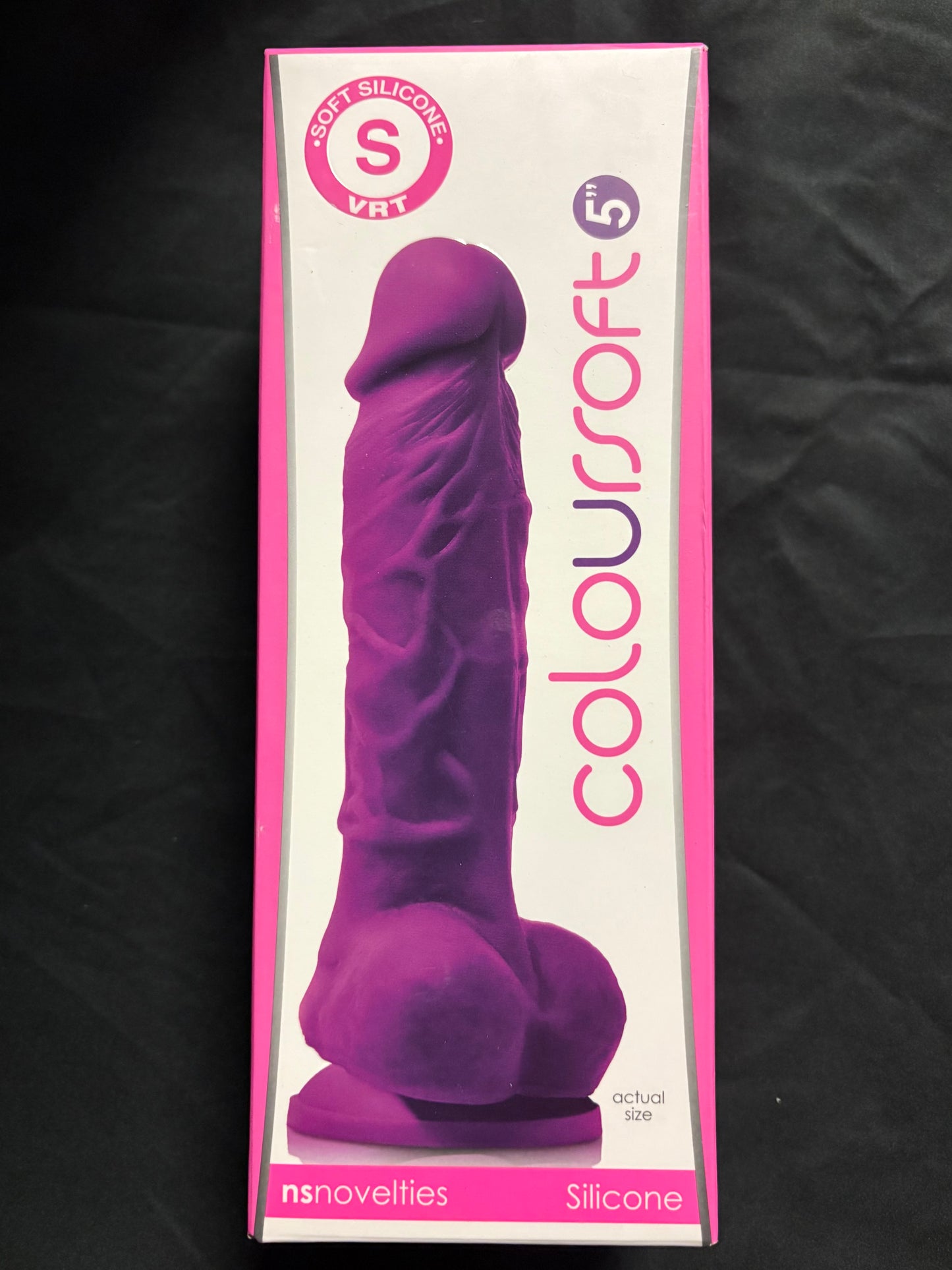 ColourSoft 5 Inch Soft Silicone Dildo in Purple