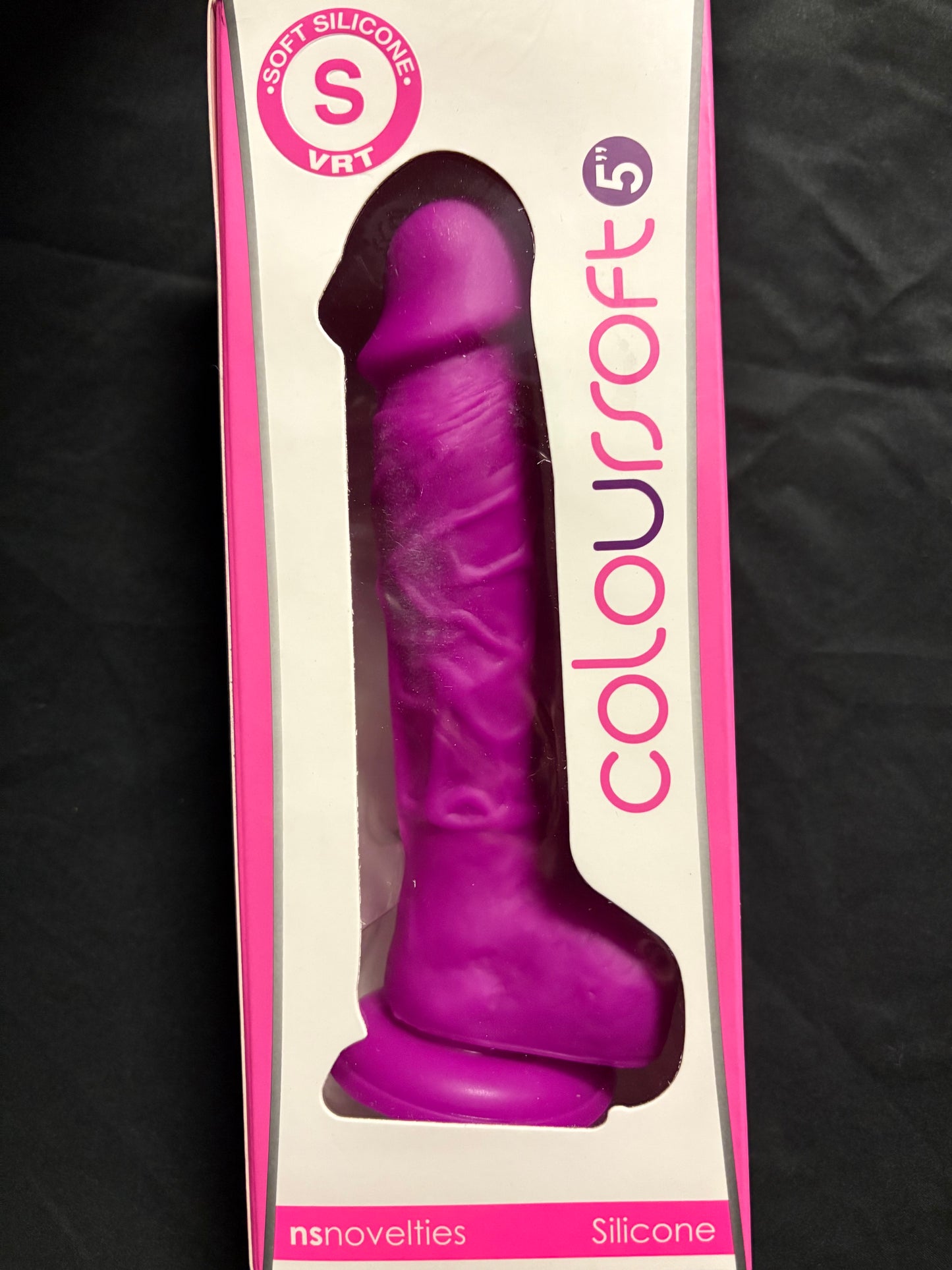 ColourSoft 5 Inch Soft Silicone Dildo in Purple