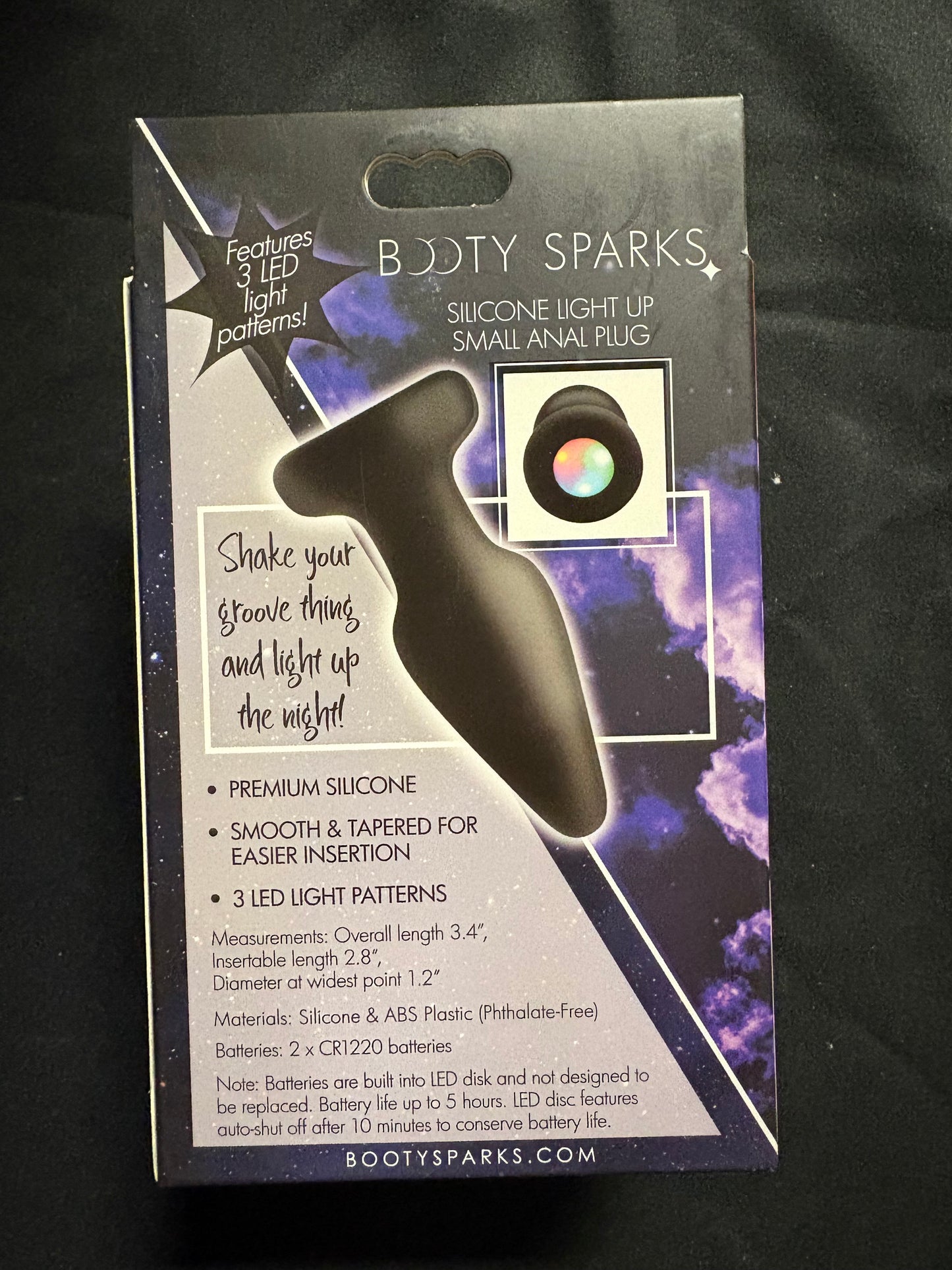Booty Sparks Silicone Light Up Small Anal Plug