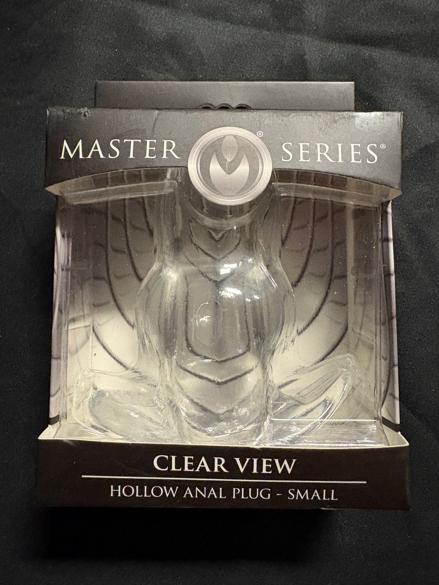 Master Series Clear View Hollow Anal Plug -Small