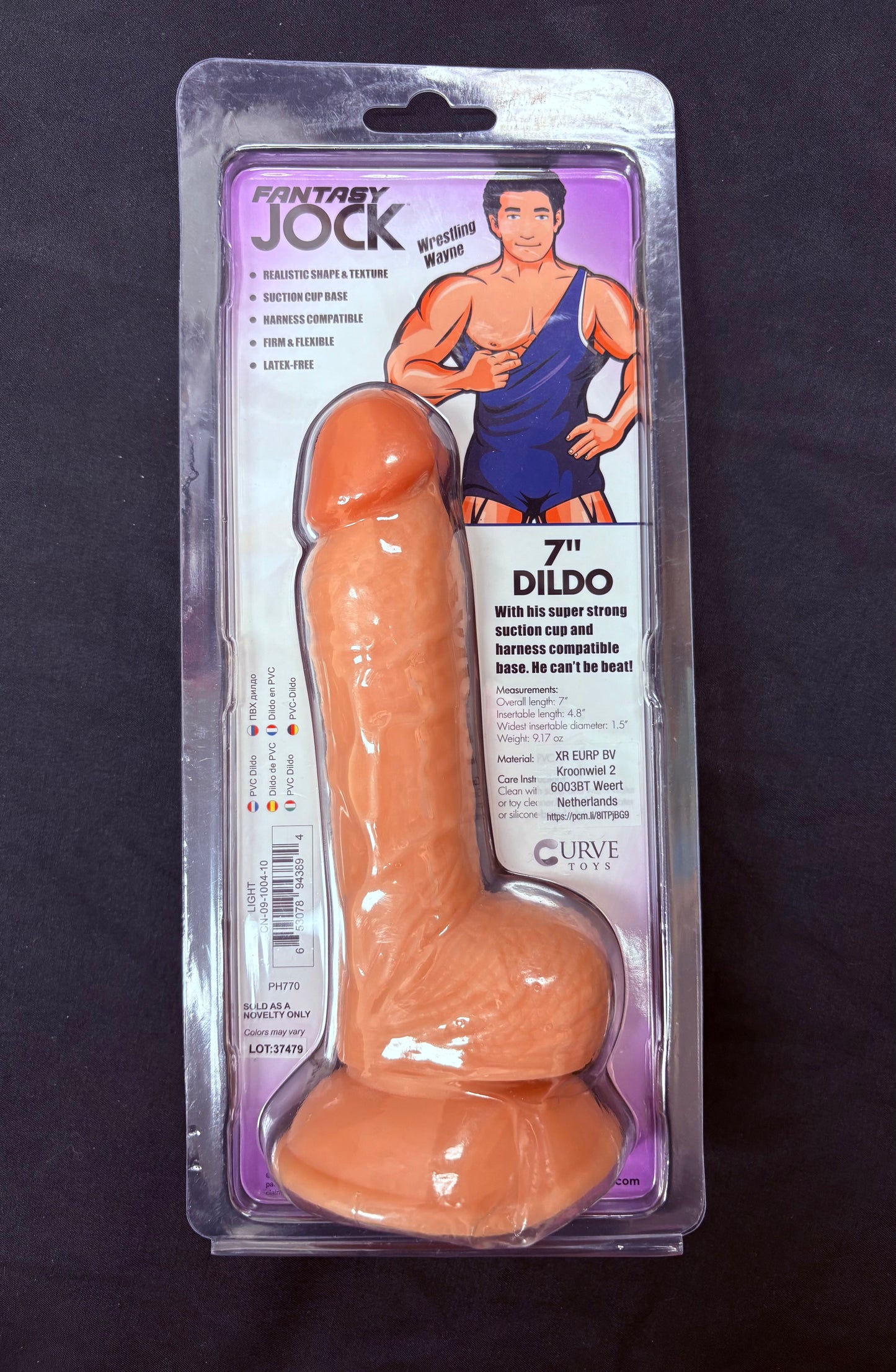 Jock Fantasy Wrestling Wayne 7 Inch Dildo