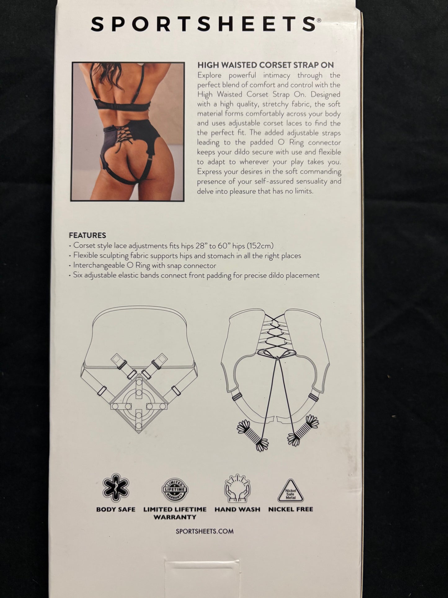 High Waisted Corset Strap-On Harness
