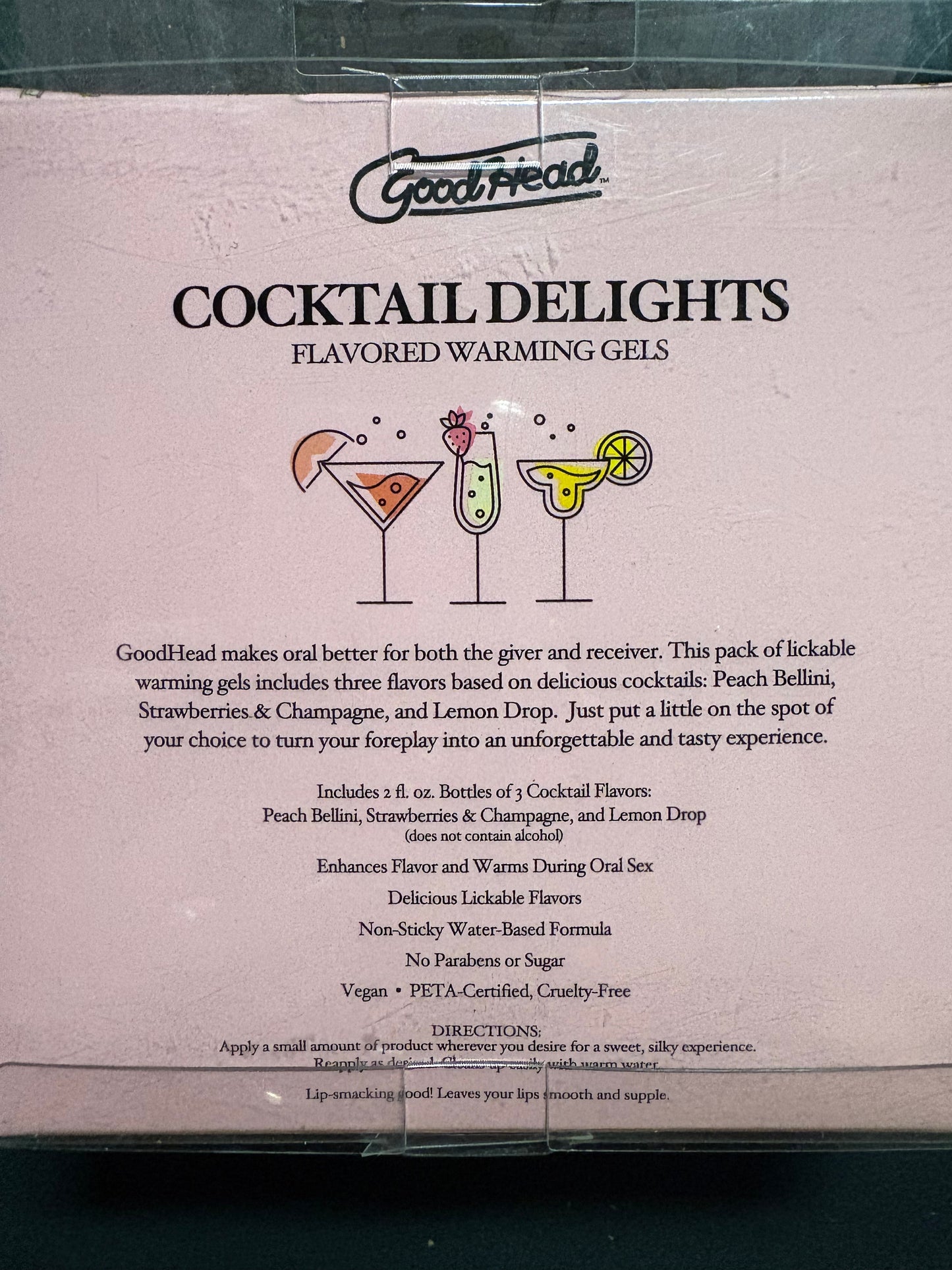 GoodHead Cocktail Delights Flavored Warming Gel