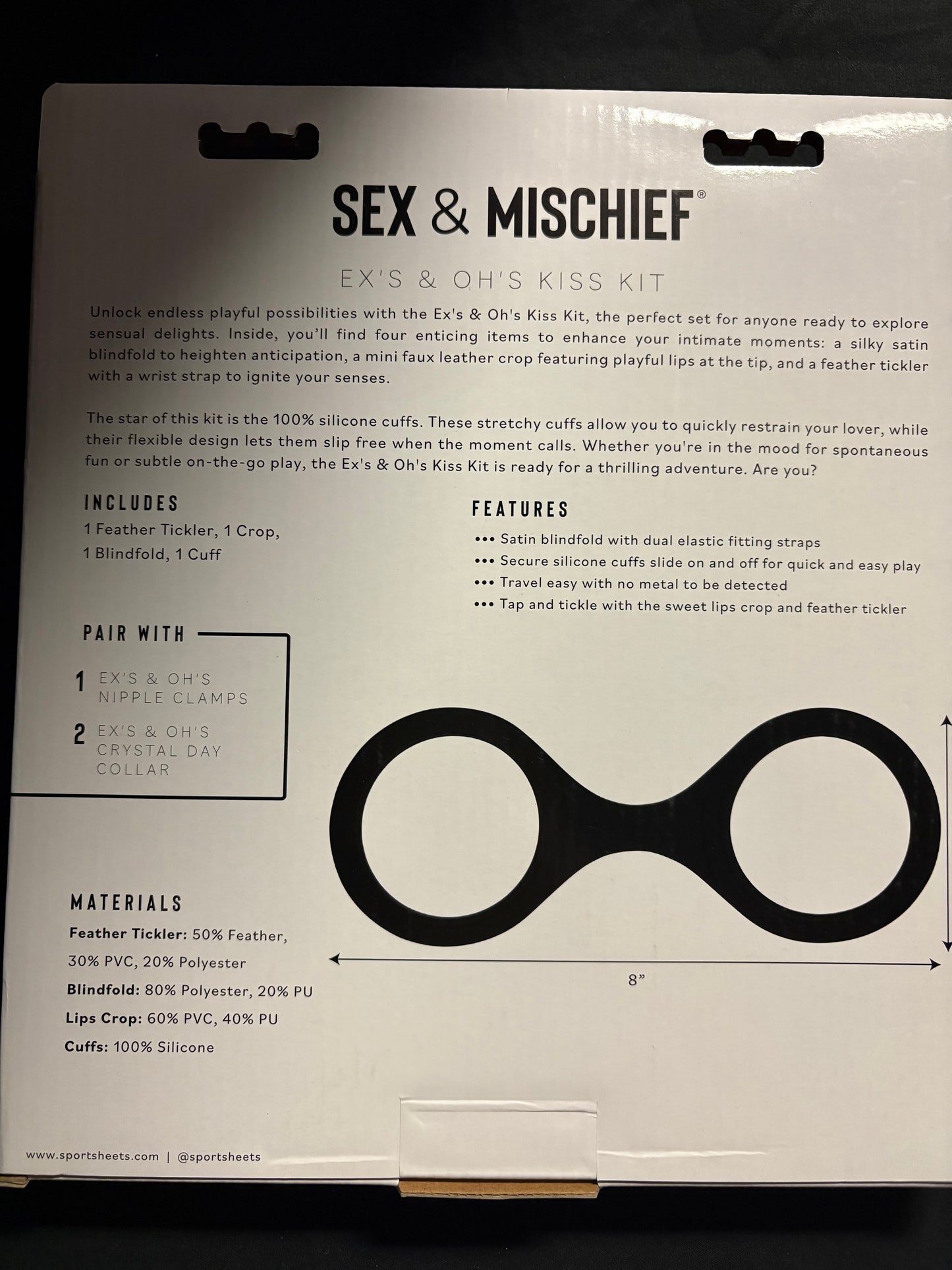 Sex & Mischief Ex's & Oh's Kiss Kit