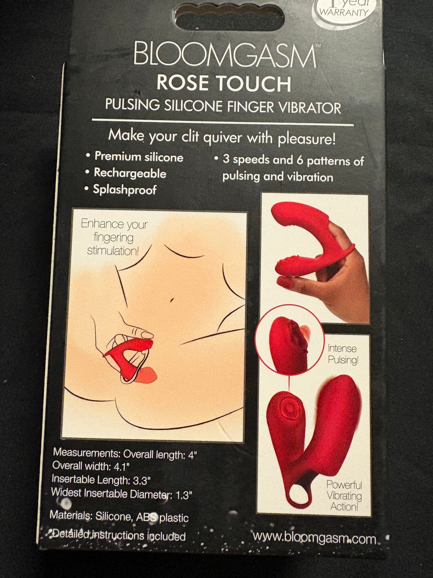 Bloomgasm Pulsing Finger Vibe
