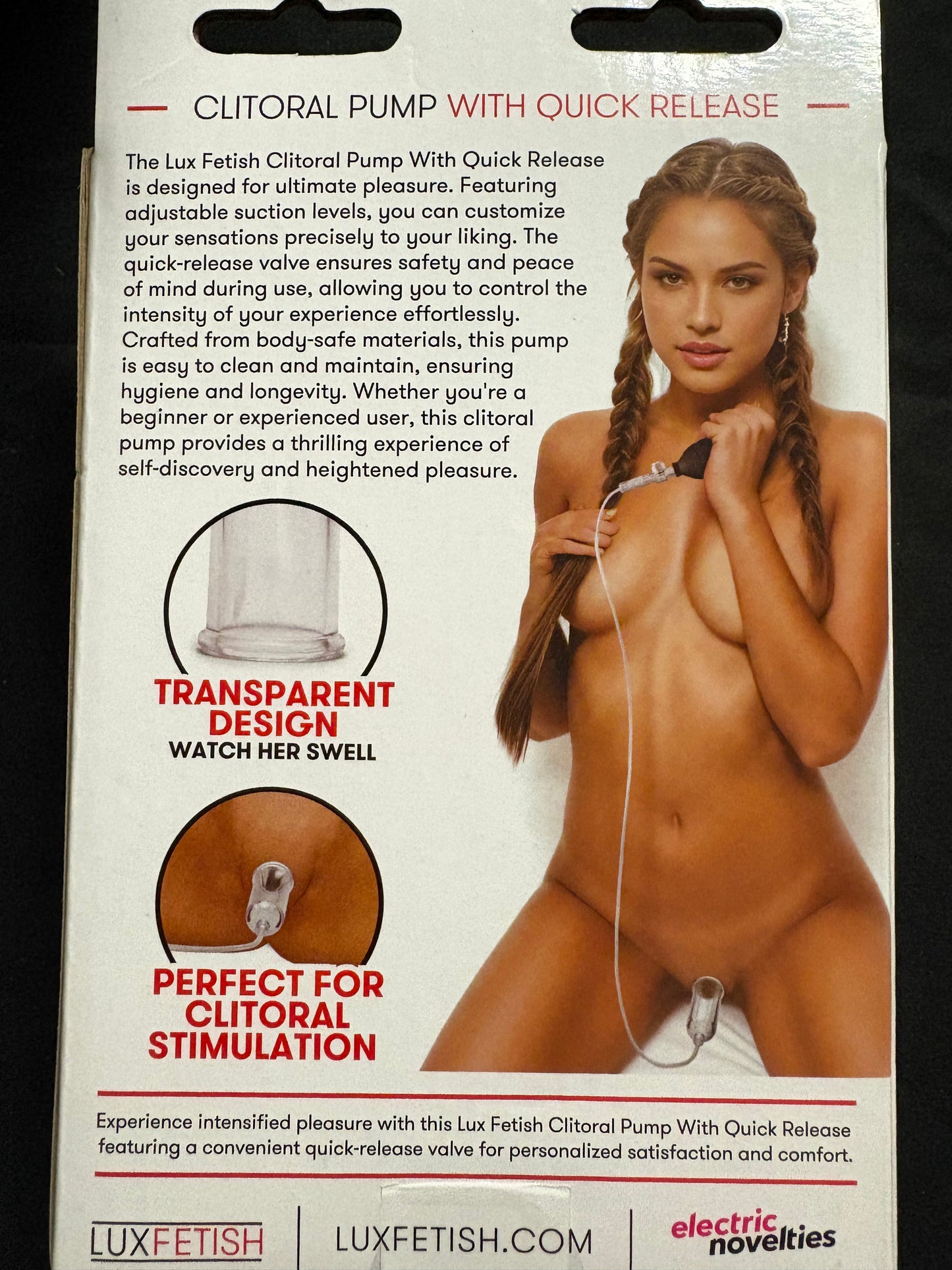 LuxFetish Clitoral Pump with Quick Release