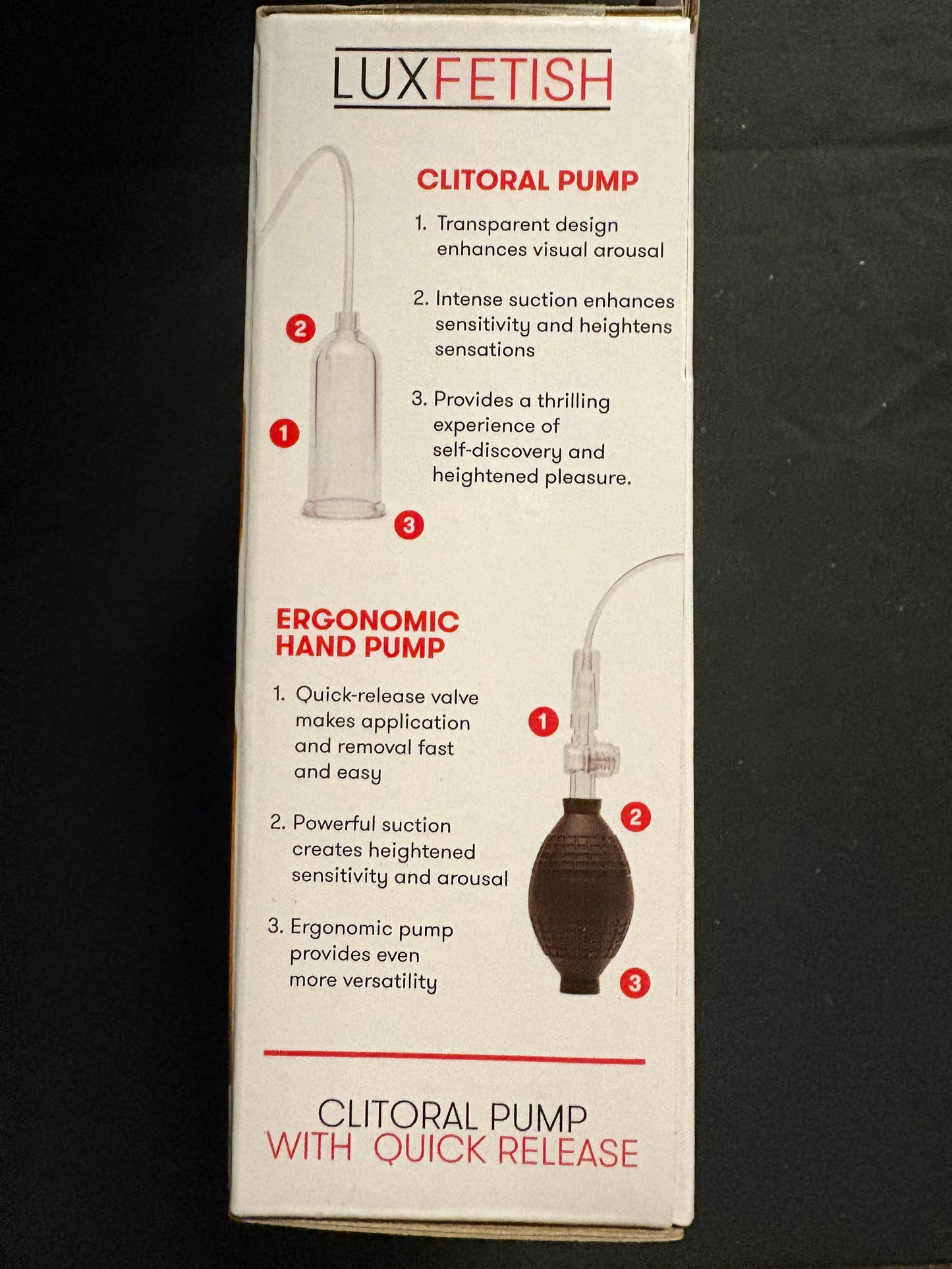 LuxFetish Clitoral Pump with Quick Release
