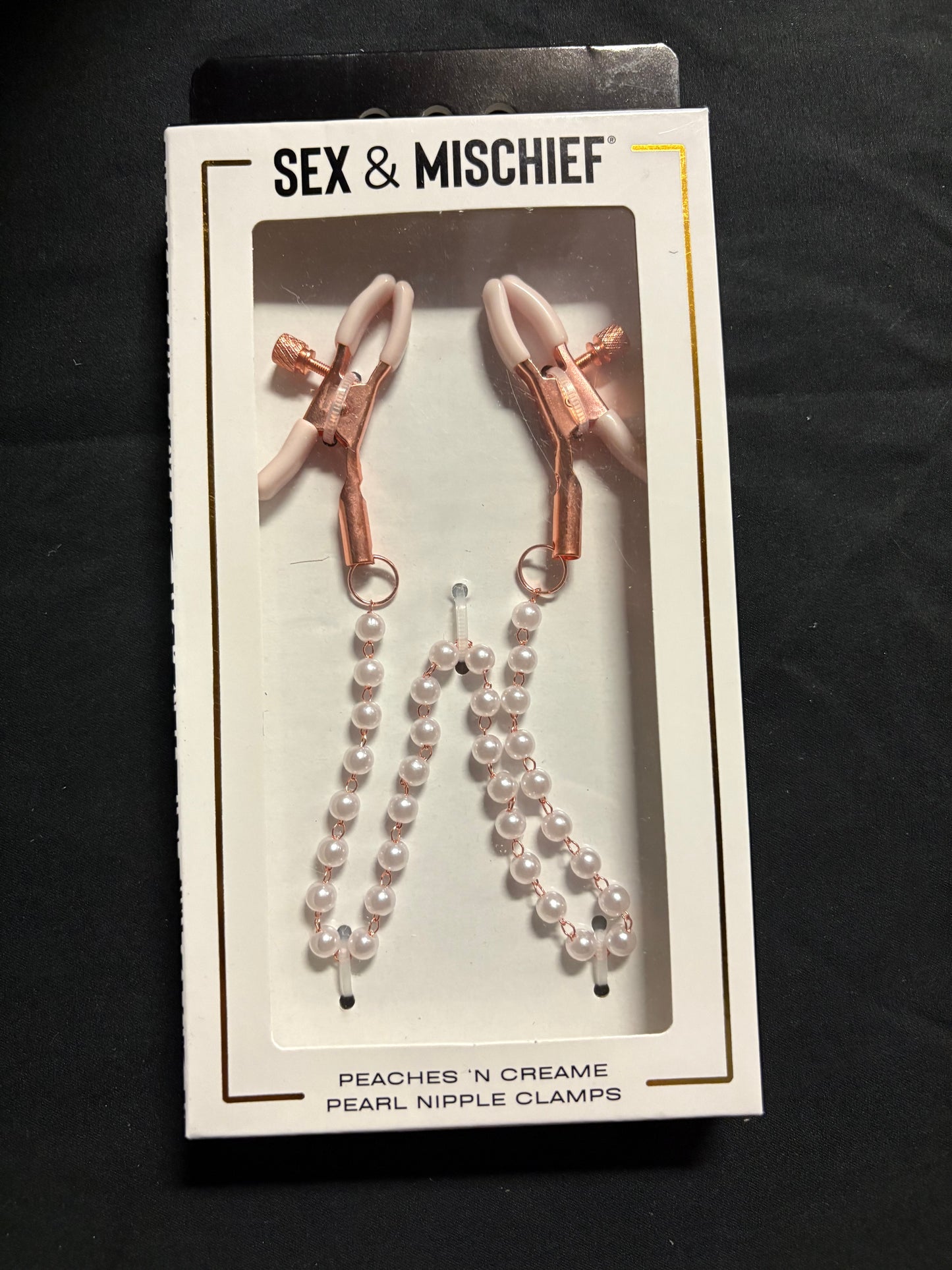 S&M Peaches 'n CreaMe Pearl Nipple Clamps