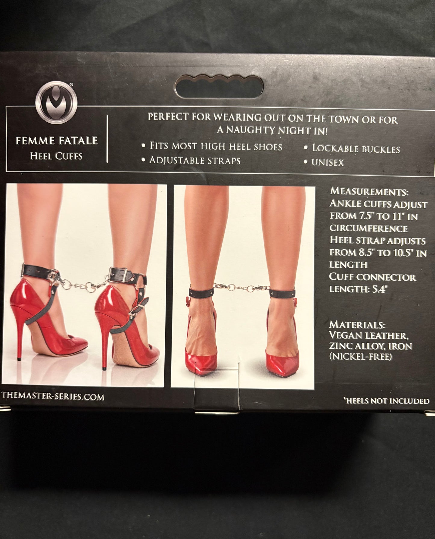 Master Series Femme Fatale Heel Cuffs