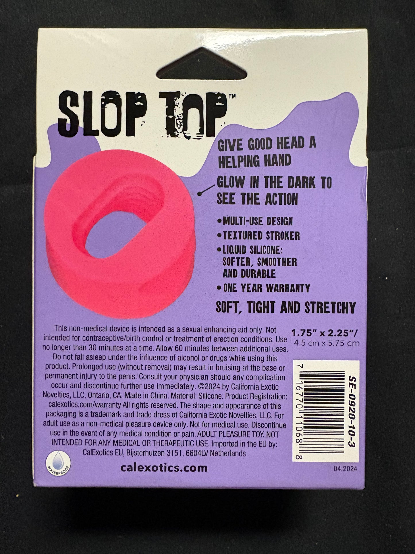 Slop Top Filthy Luv Glow-In-The-Dark Stroker Ring
