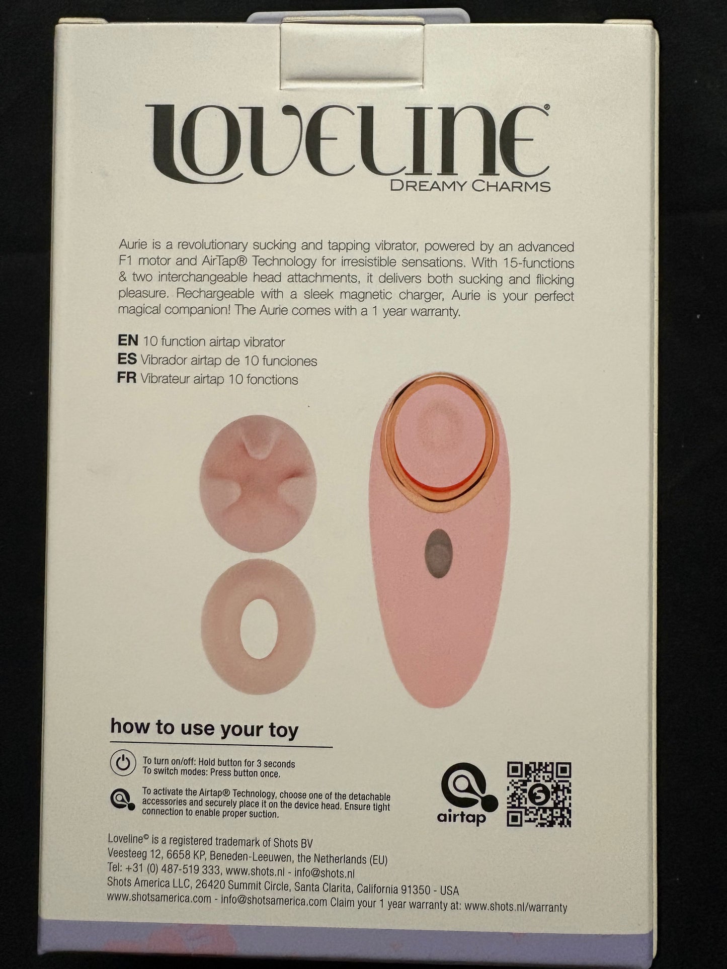 Loveline Aurie AirTap Stimulator