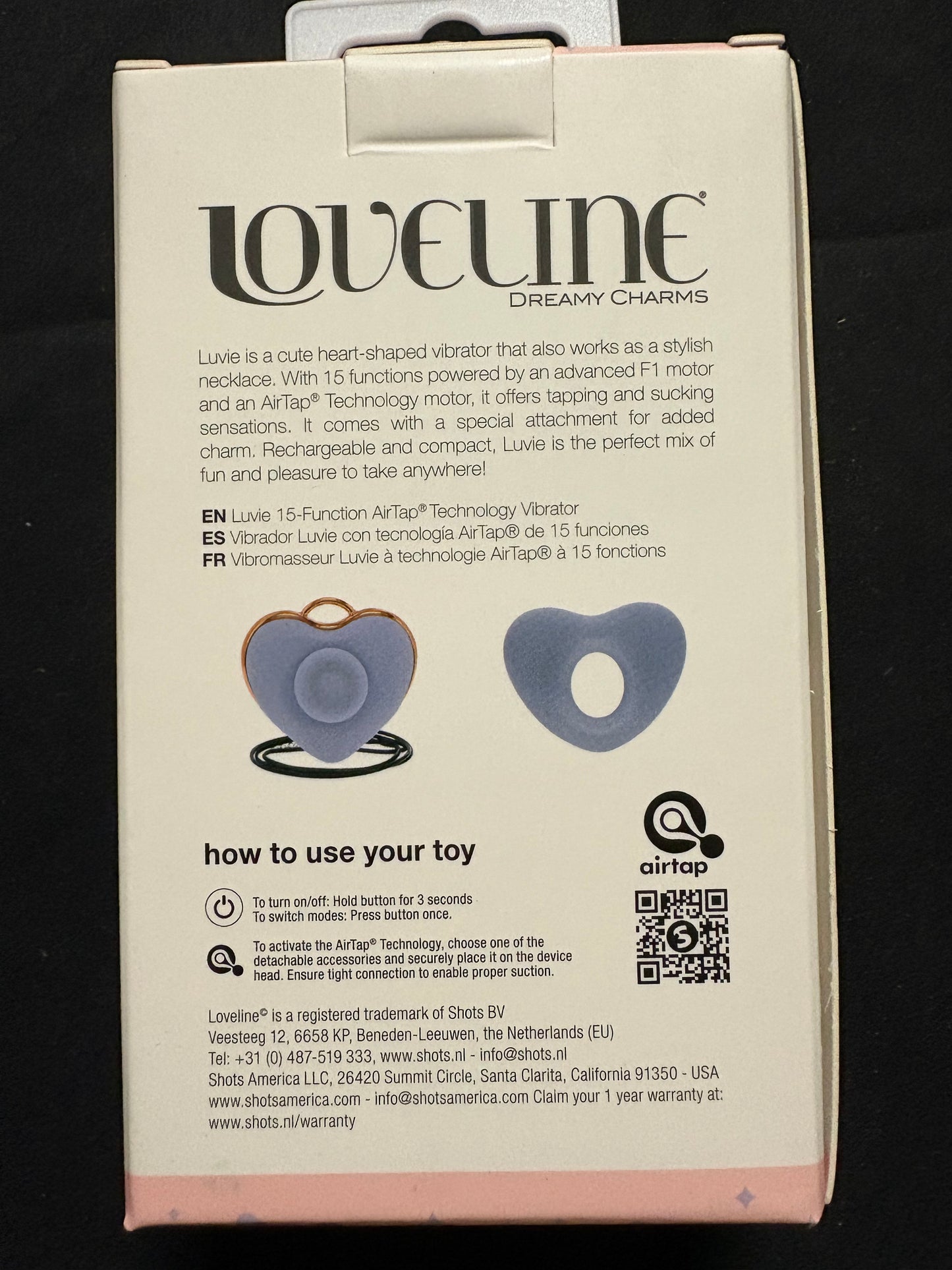 Loveline Luvie AirTap Necklace Vibe