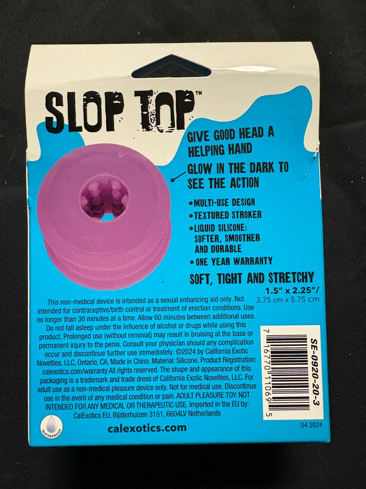 Slop Top Dirty Luv Glow-In-The-Dark Stroker