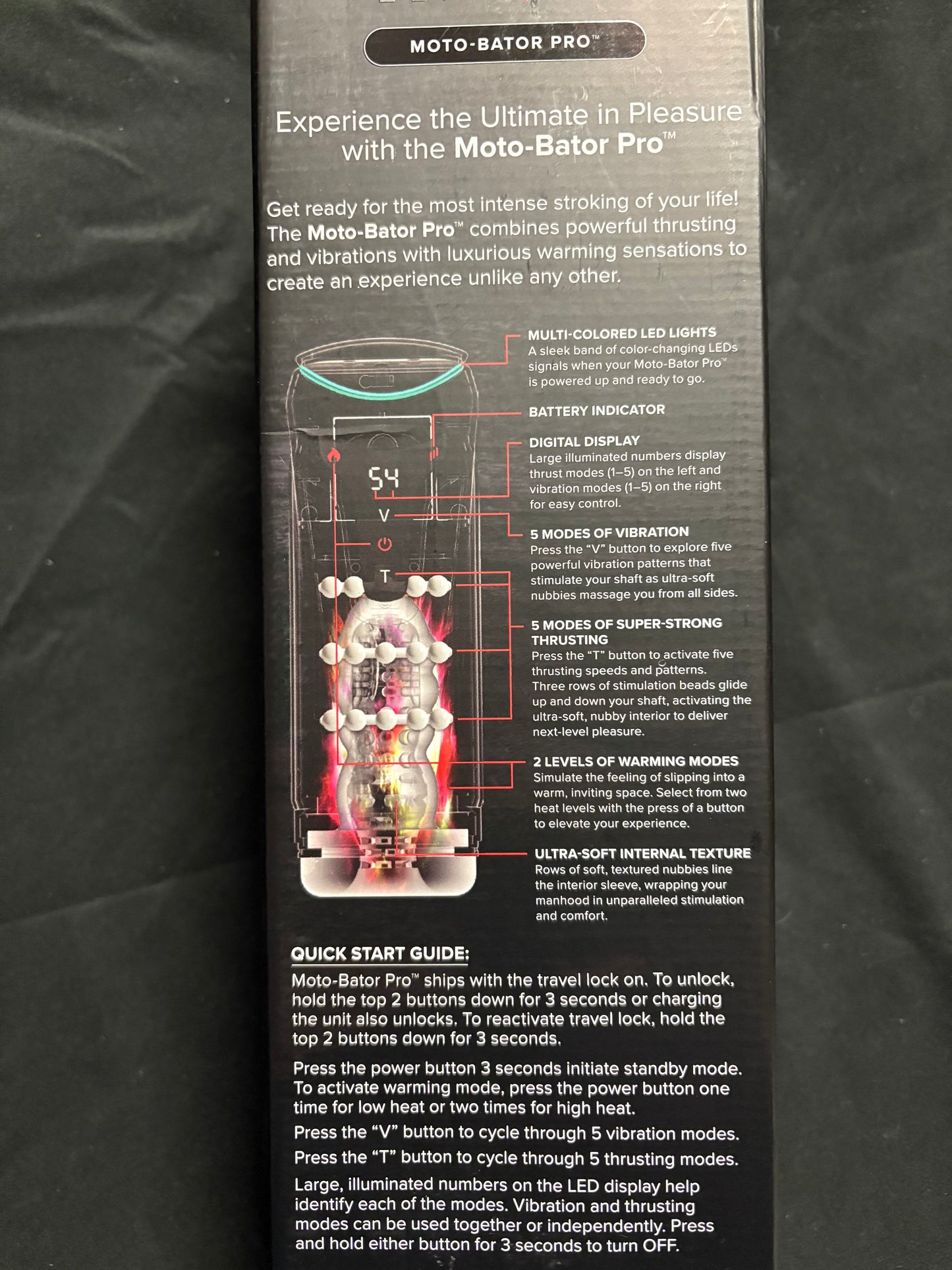 PipeDream PDX Elite Moto-Bator Pro Thrusting Stroker