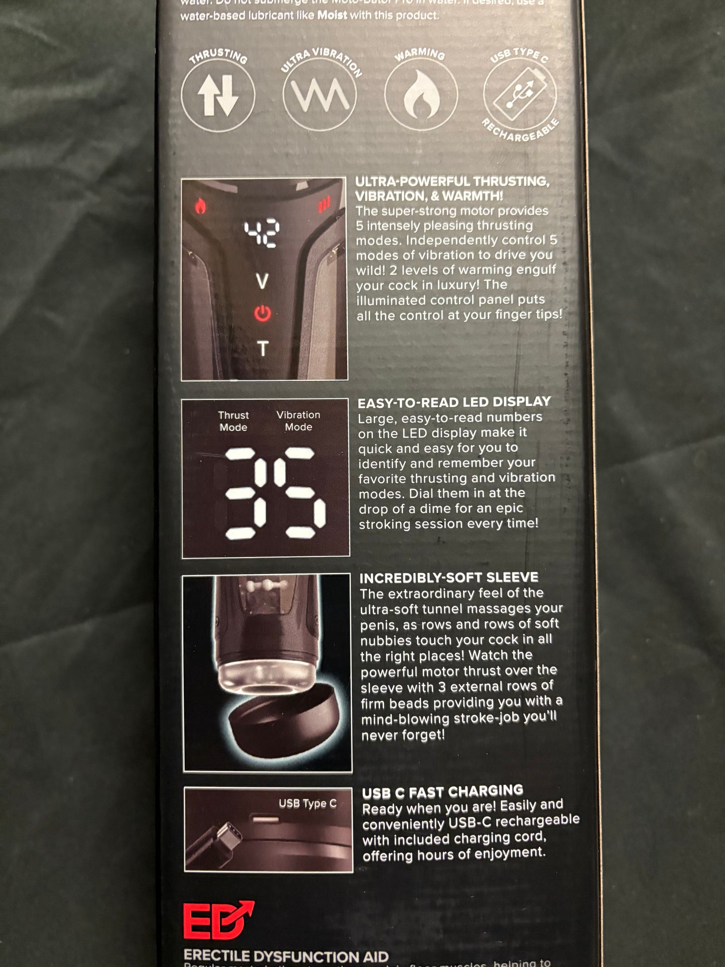 PipeDream PDX Elite Moto-Bator Pro Thrusting Stroker