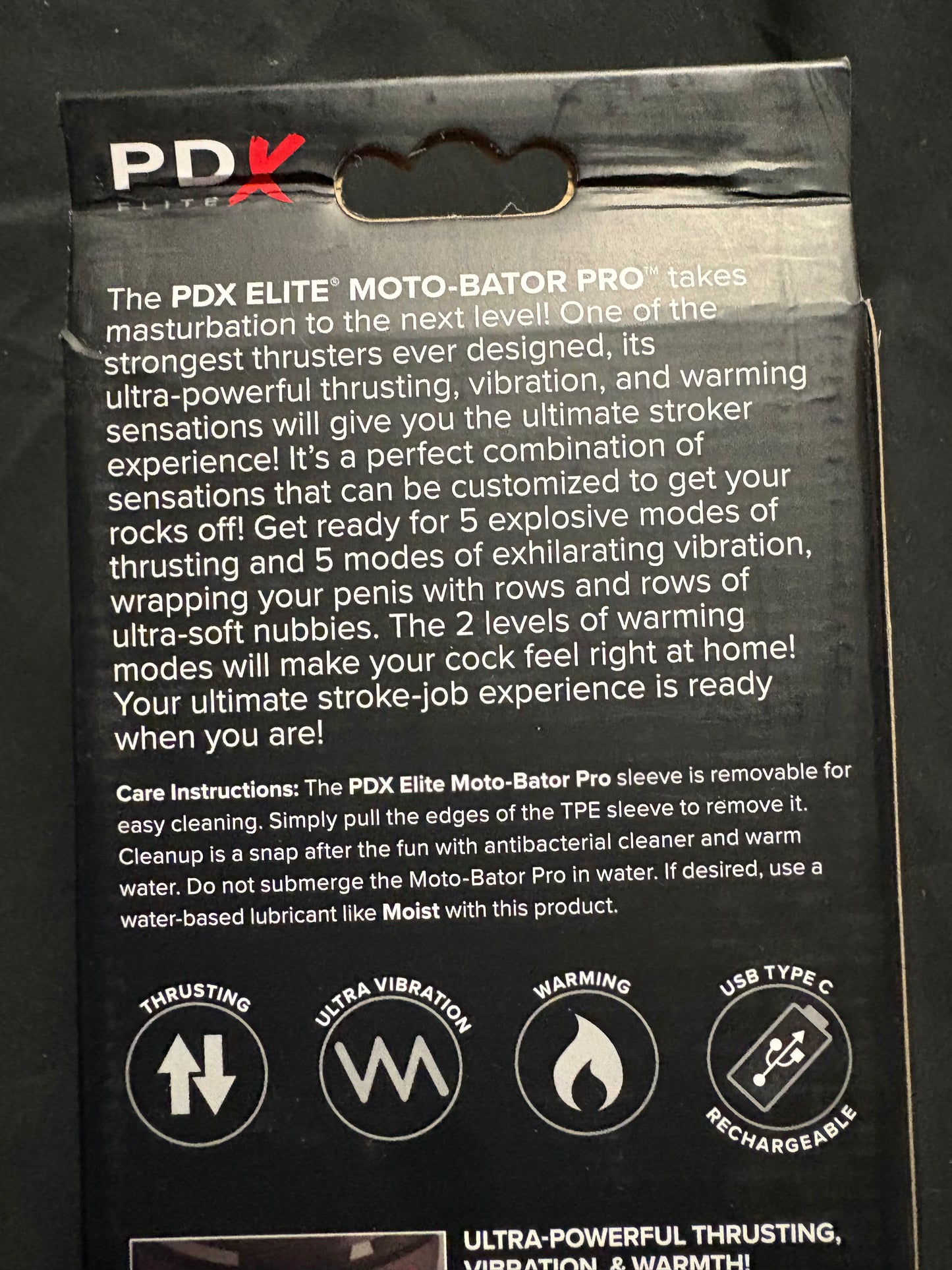 PipeDream PDX Elite Moto-Bator Pro Thrusting Stroker
