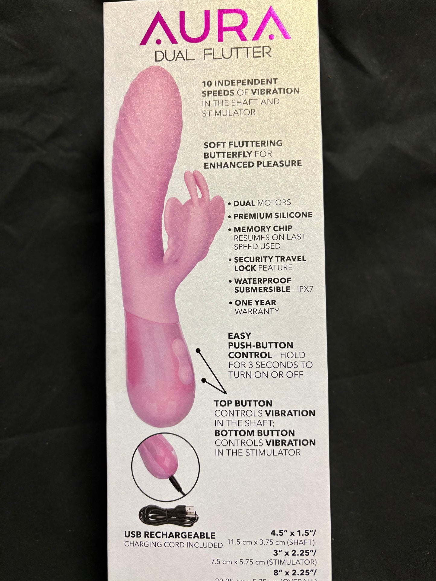 CalExotics Aura Dual Flutter Rabbit Vibe