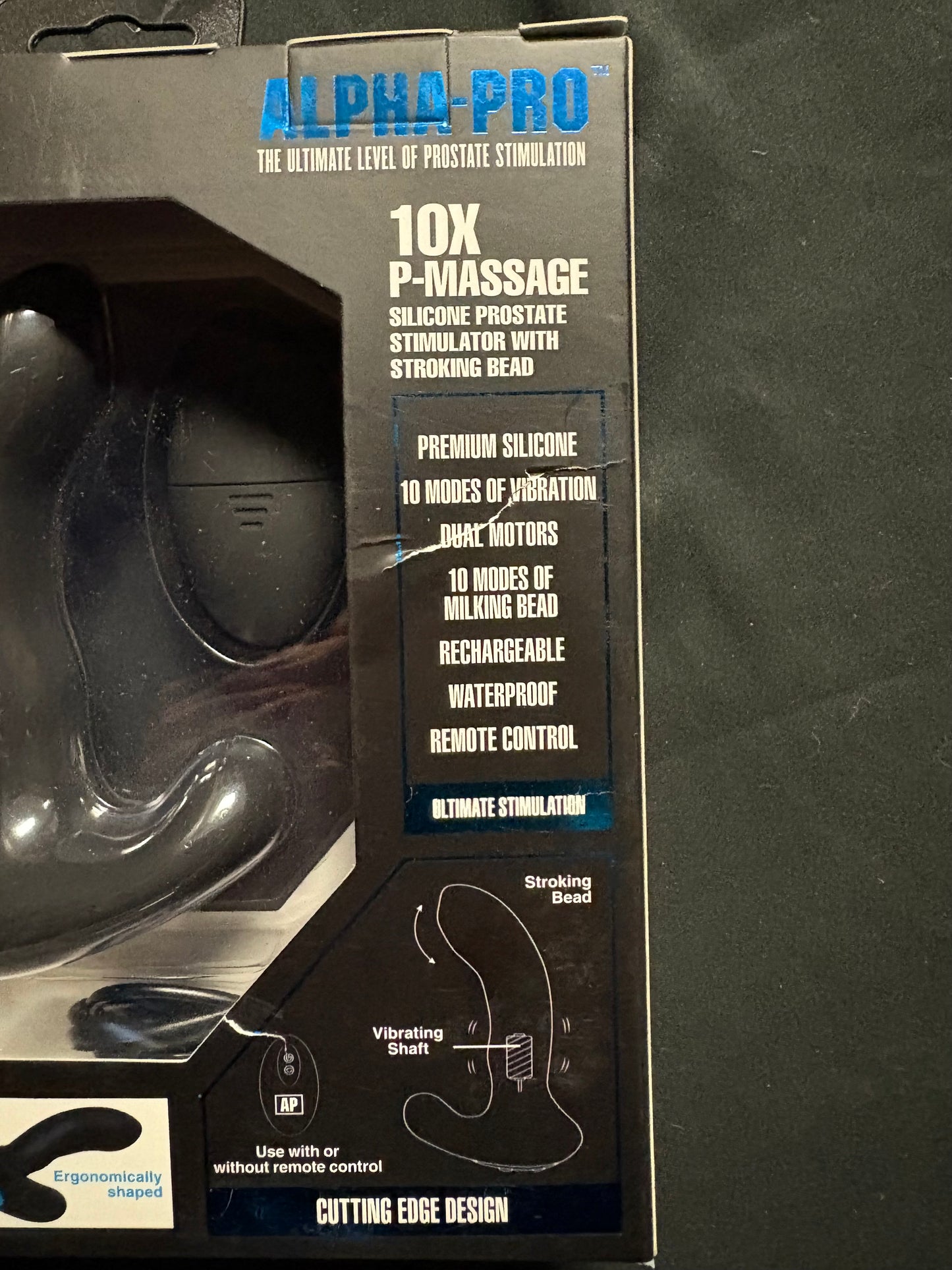 Alpha-Pro 10X Stroking Prostate Massager