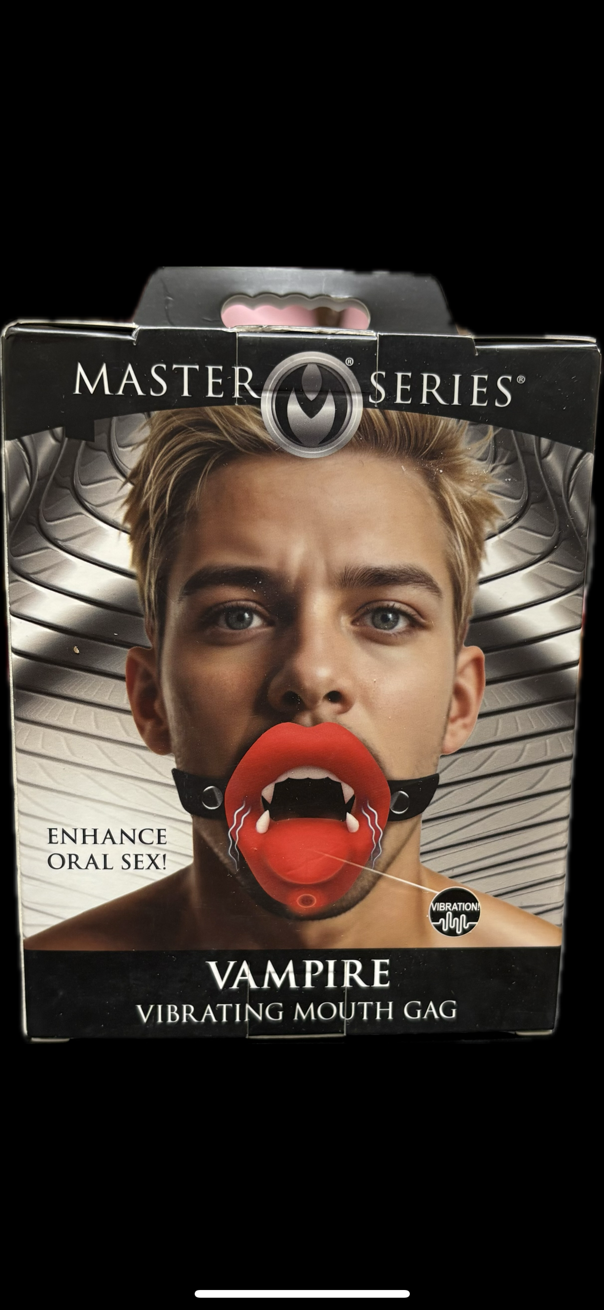 Master Series Vampire Vibrating Mouth Silicone Gag