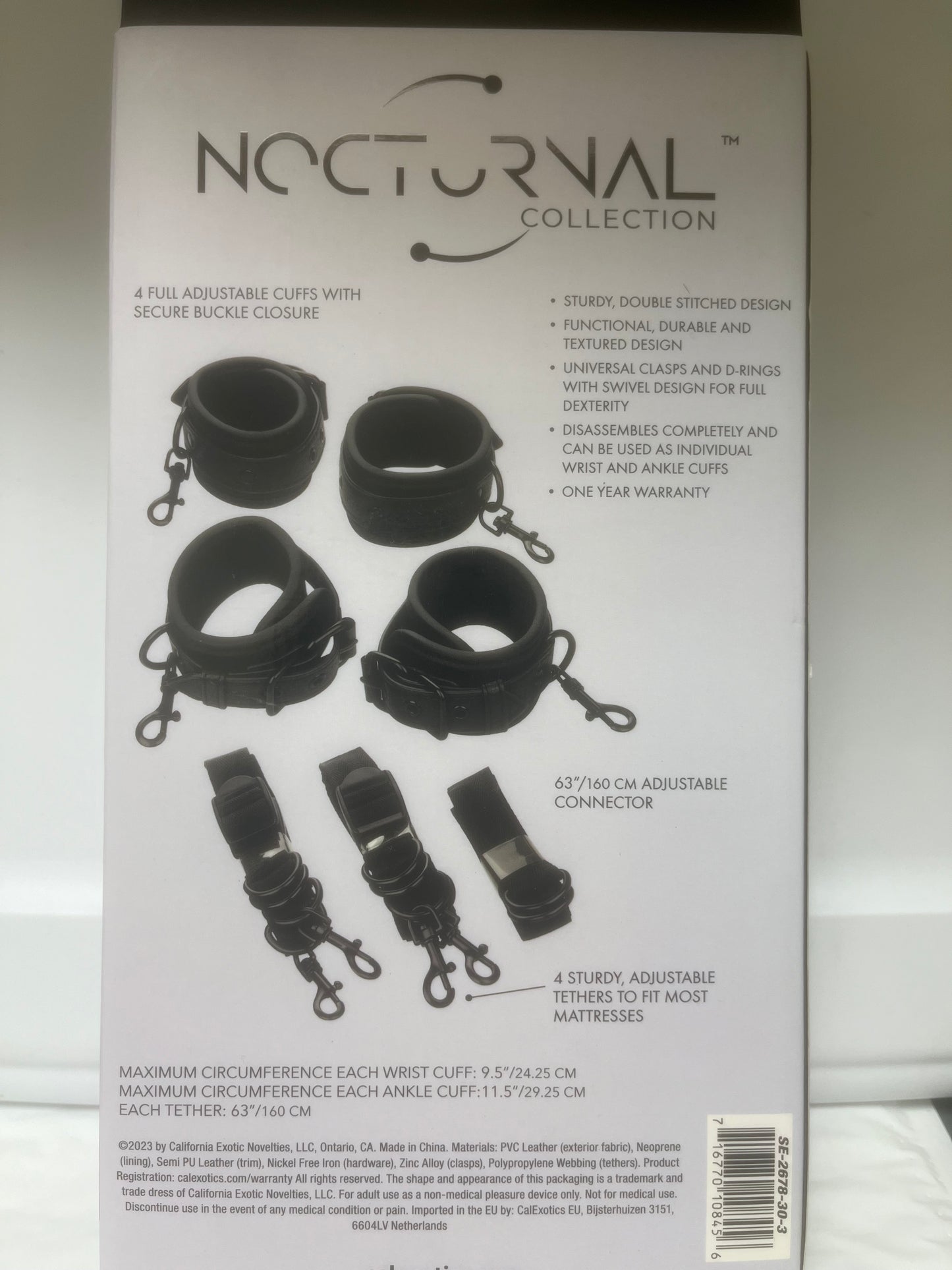 CalExotics Nocturnal Collection Bed Restraints