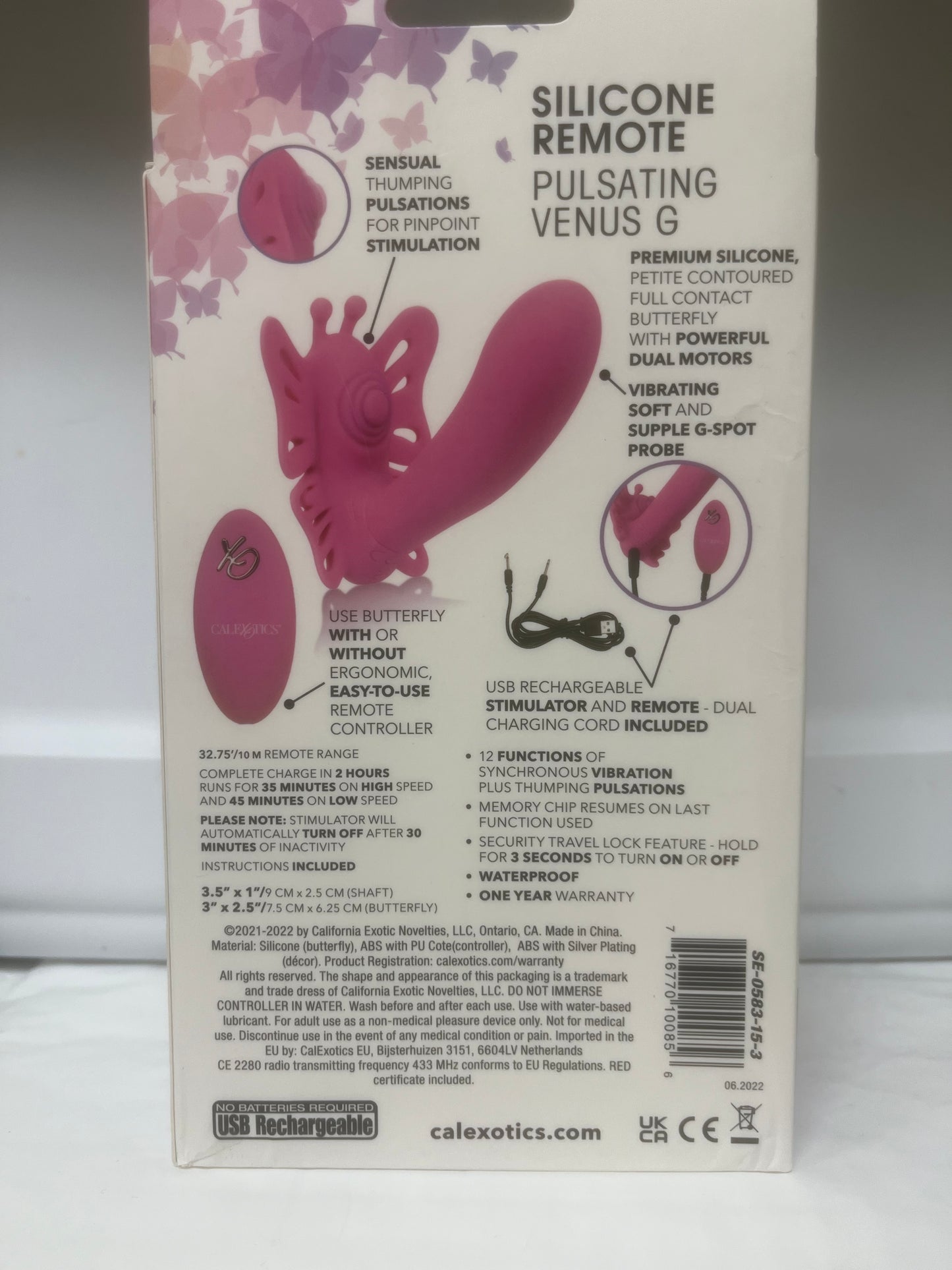 CalExotics Venus Butterfly Pulsating G Vibe