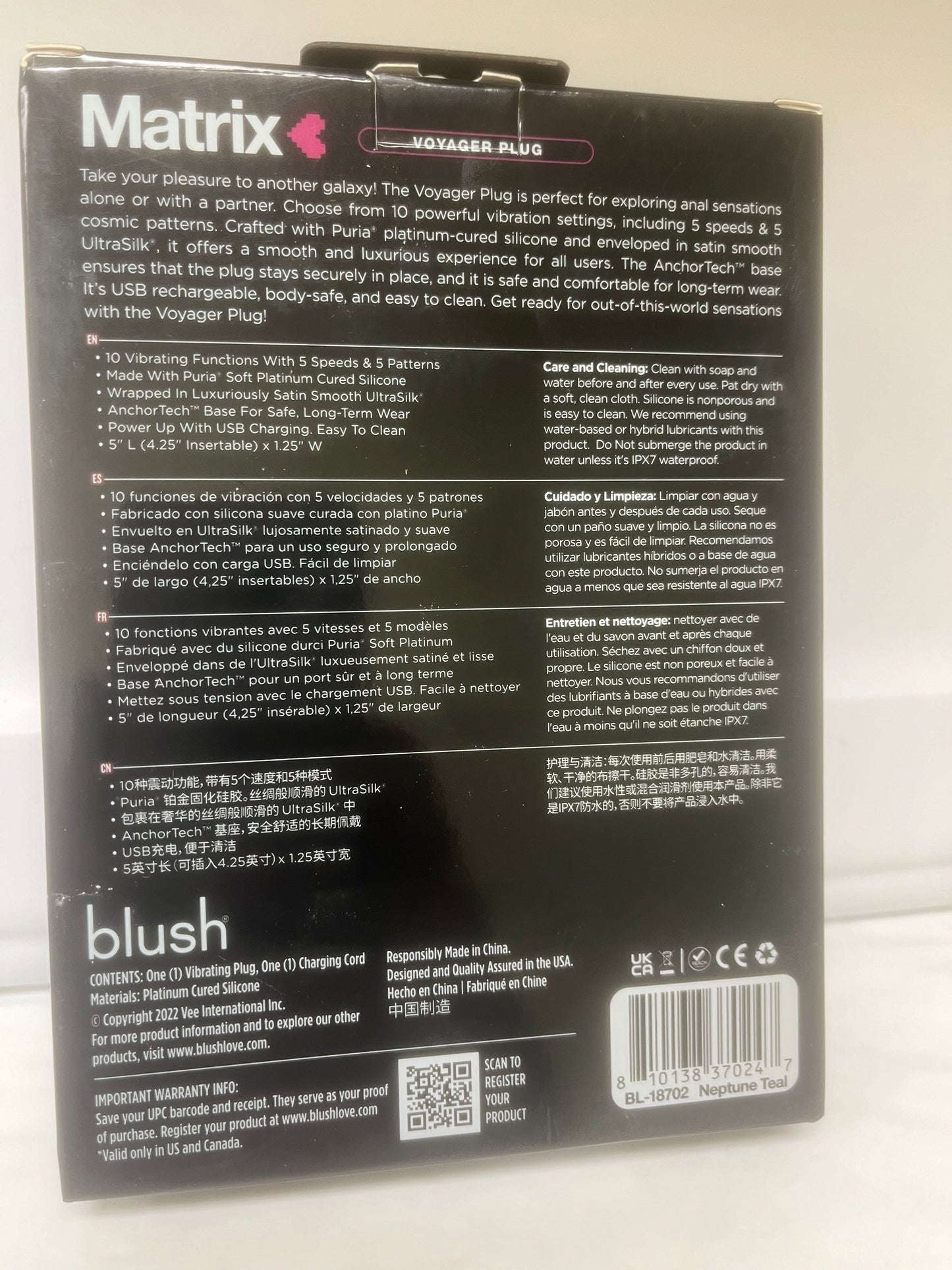 Blush Anal Adventures Matrix Voyager Butt Vibe