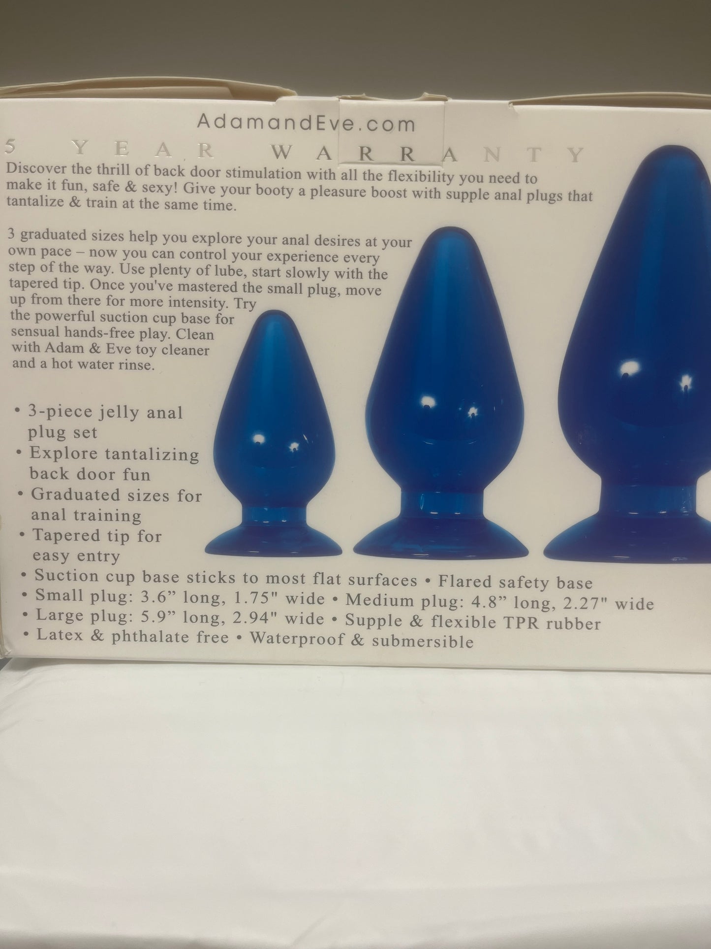 Adam & Eve Big Blue Jelly Backdoor Playset