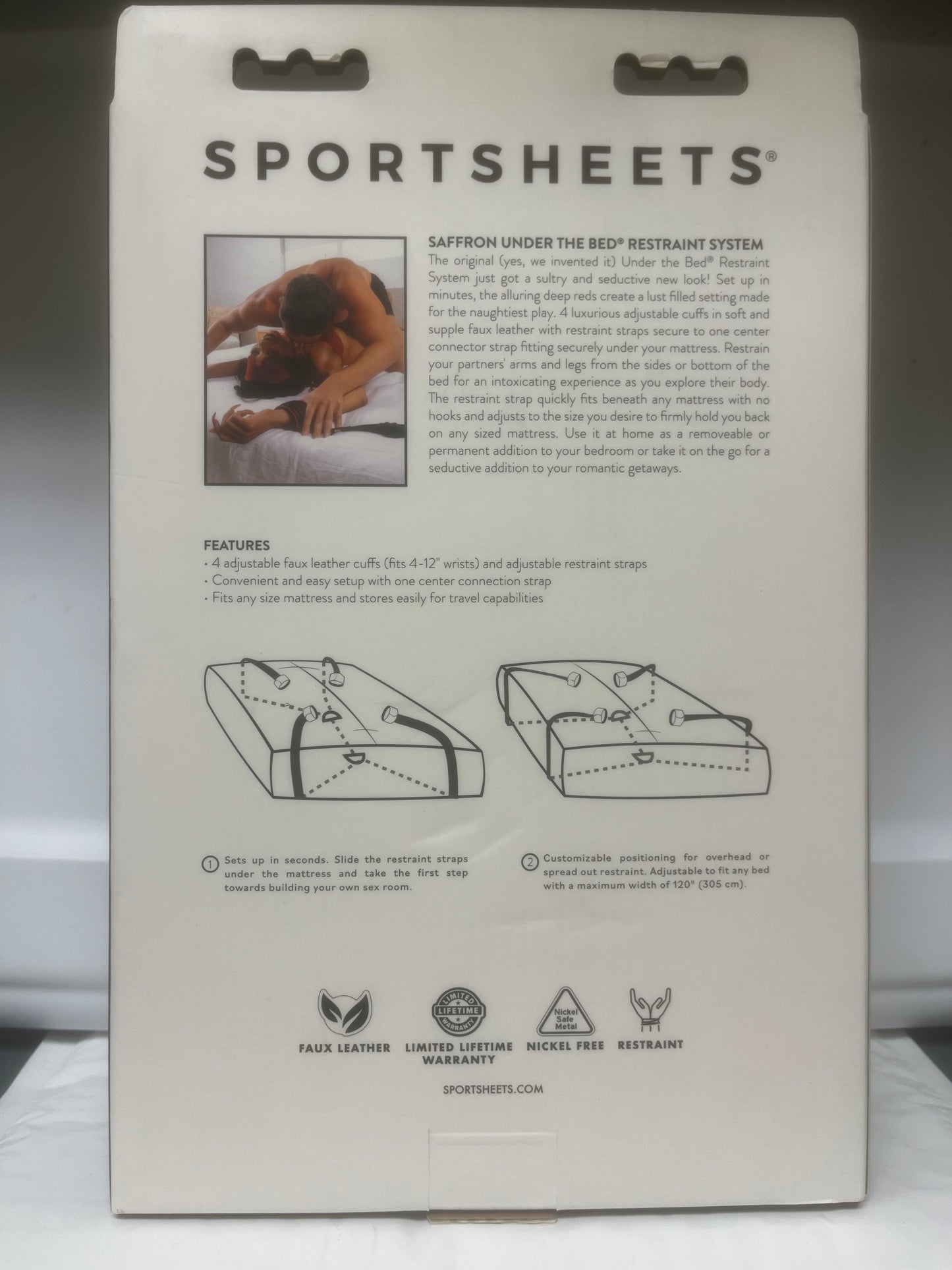 SportSheets Saffron Under the Bed Restraint System