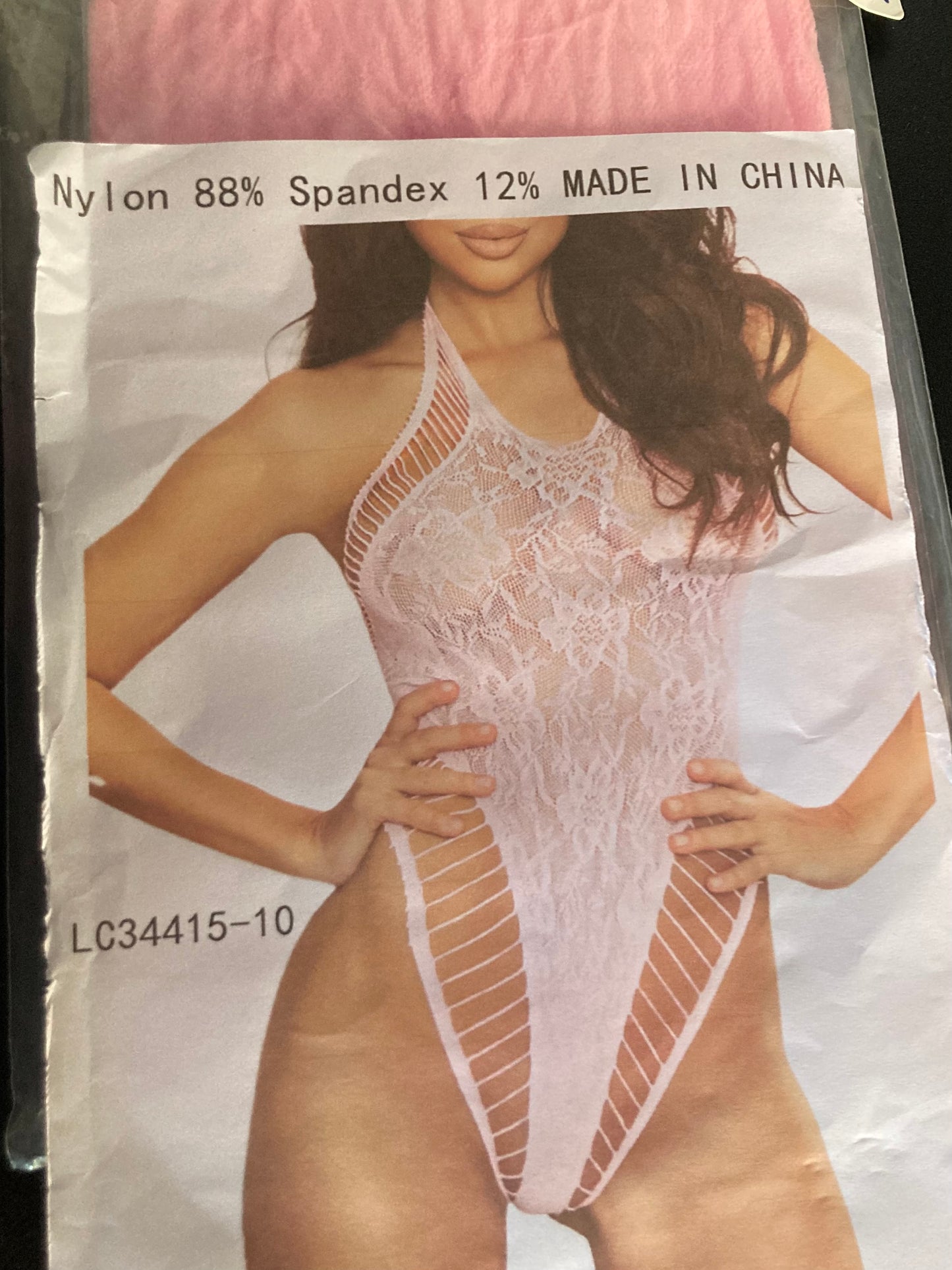 Pink Body Suit Teddy