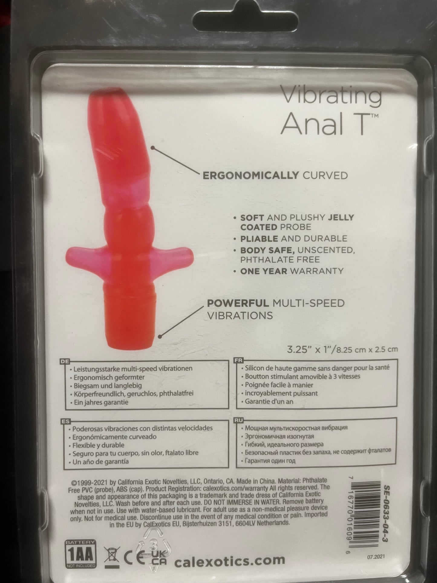 CalExotics Vibrating Anal T Probe