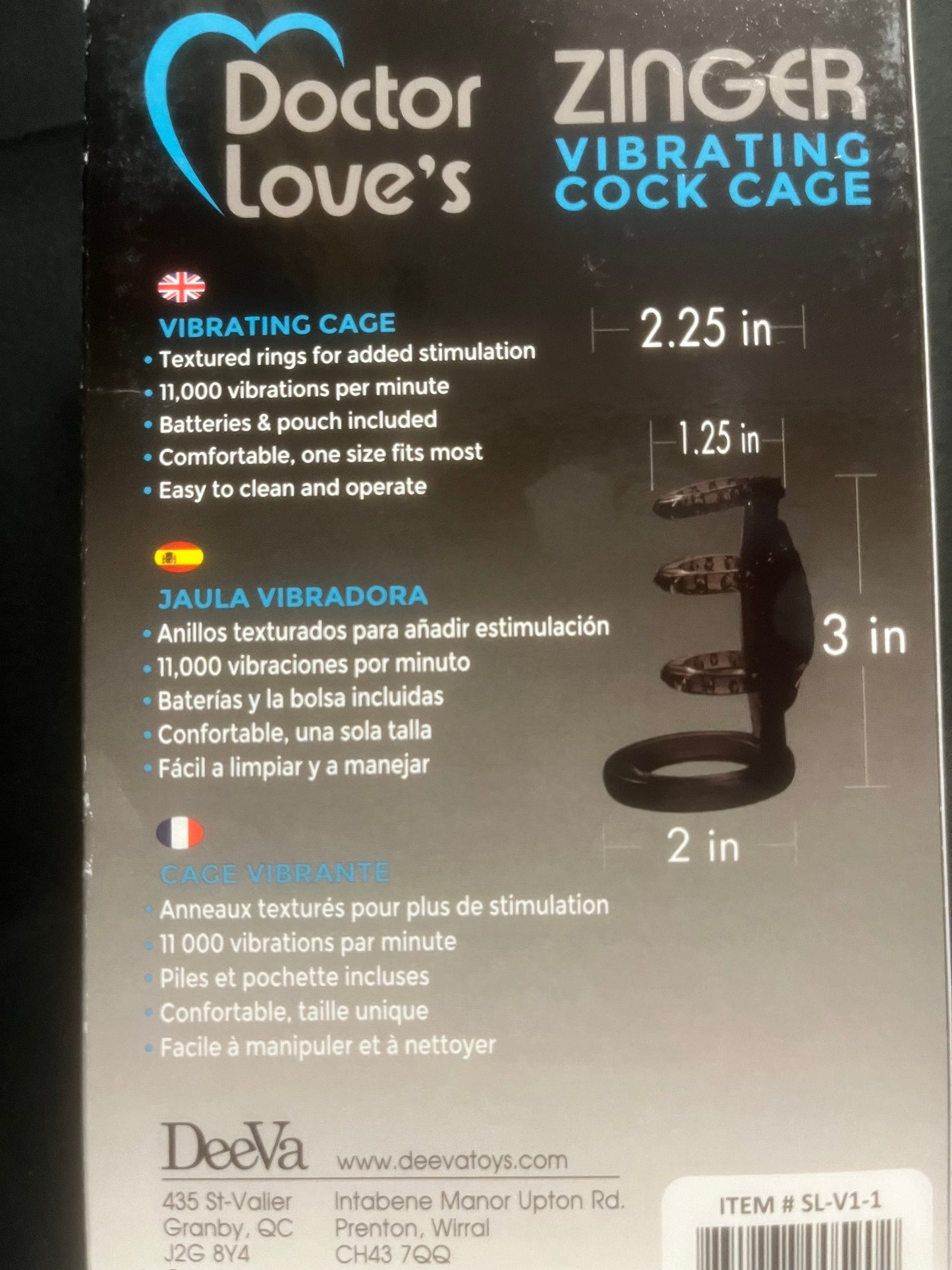 Dr. Love's Zinger Vibrating Cock Cage