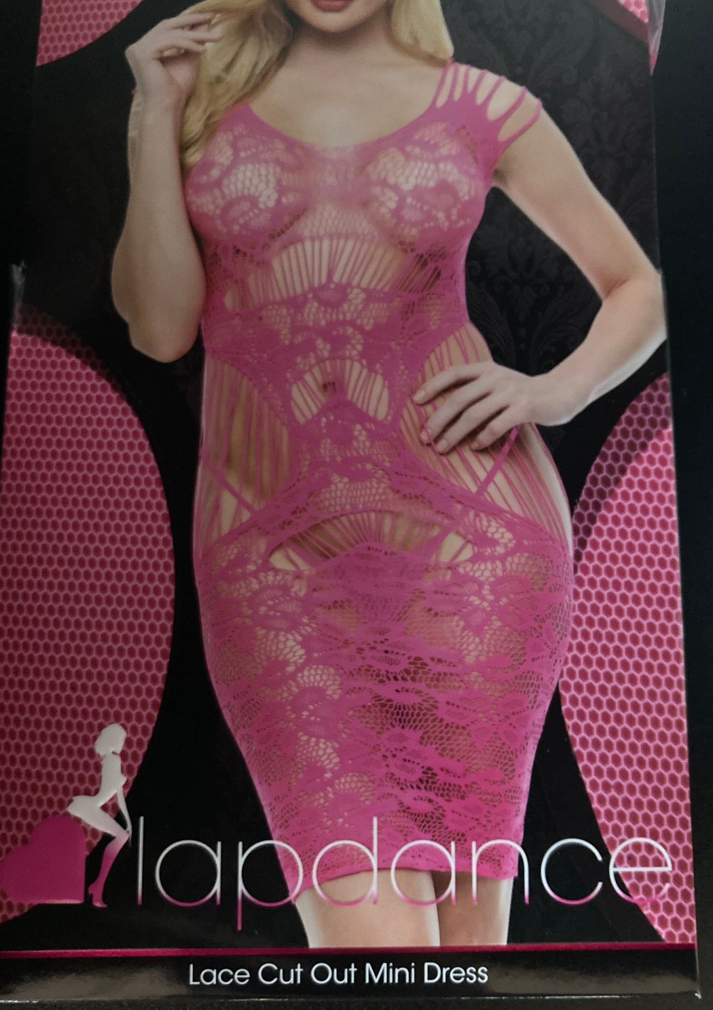 Lapdance Lace Cut Out Mini Dress