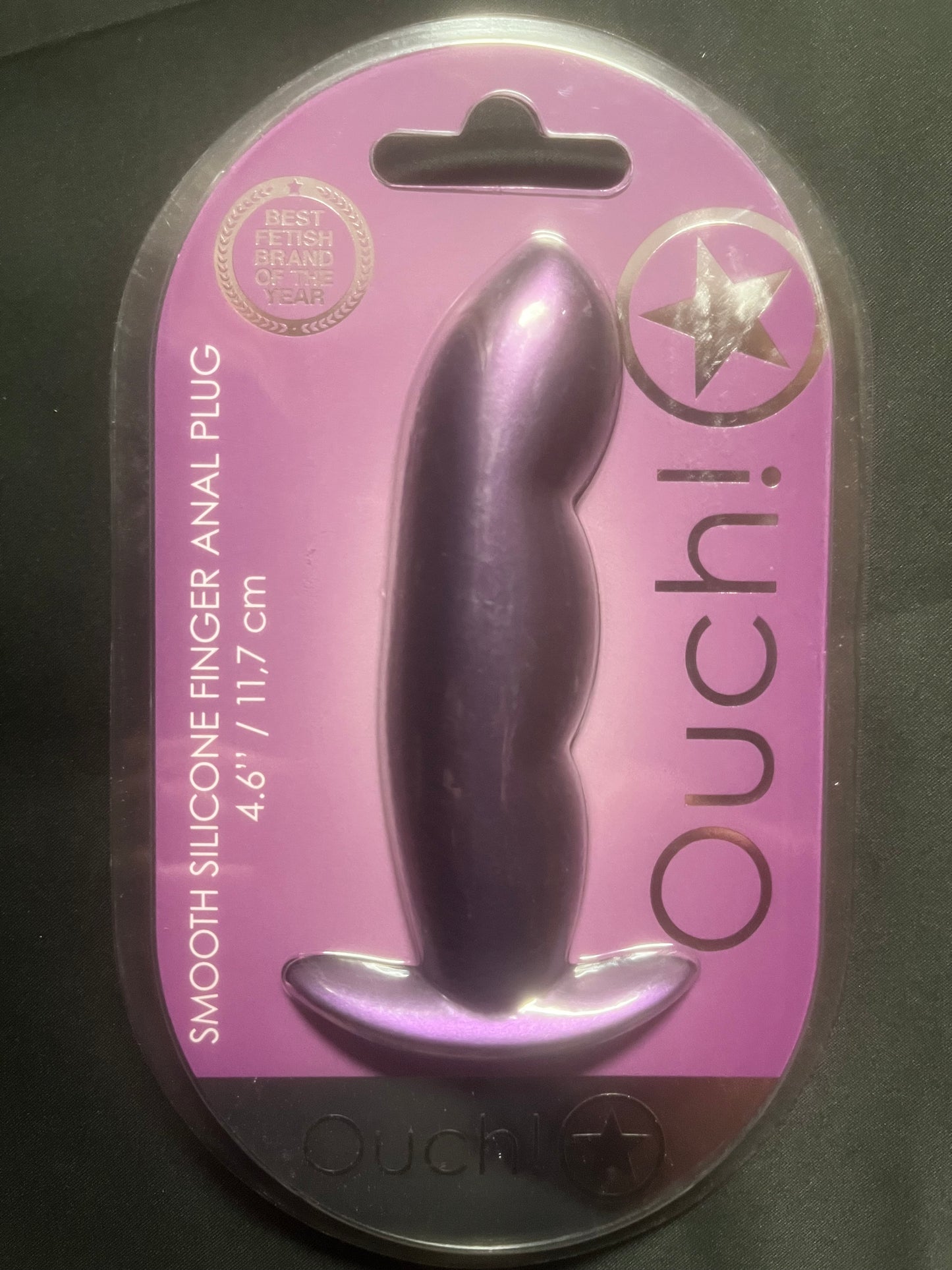 Ouch! Smooth Silicone Finger Butt Plug