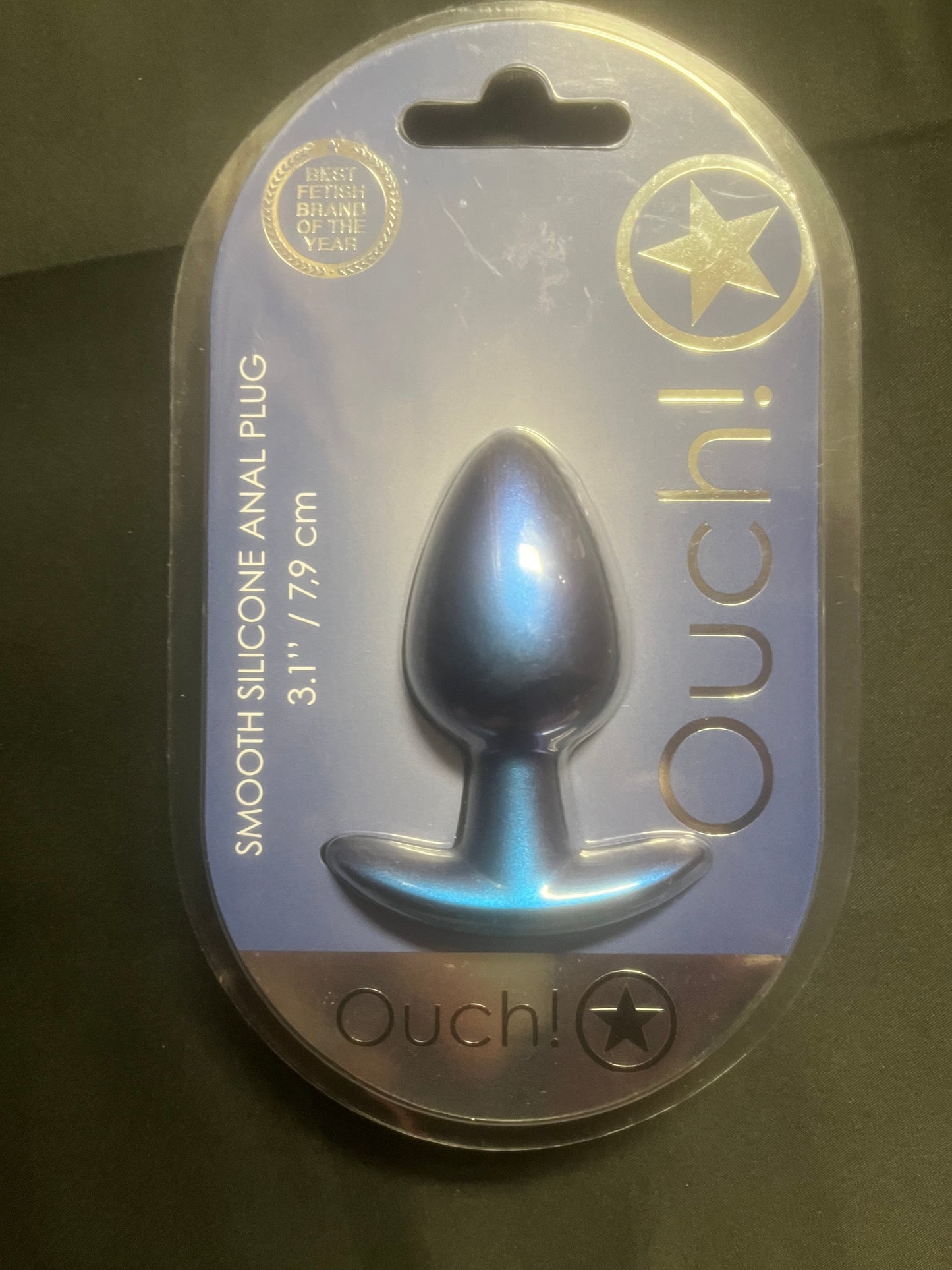 Ouch! Smooth Silicone 3.1 Inch Butt Plug