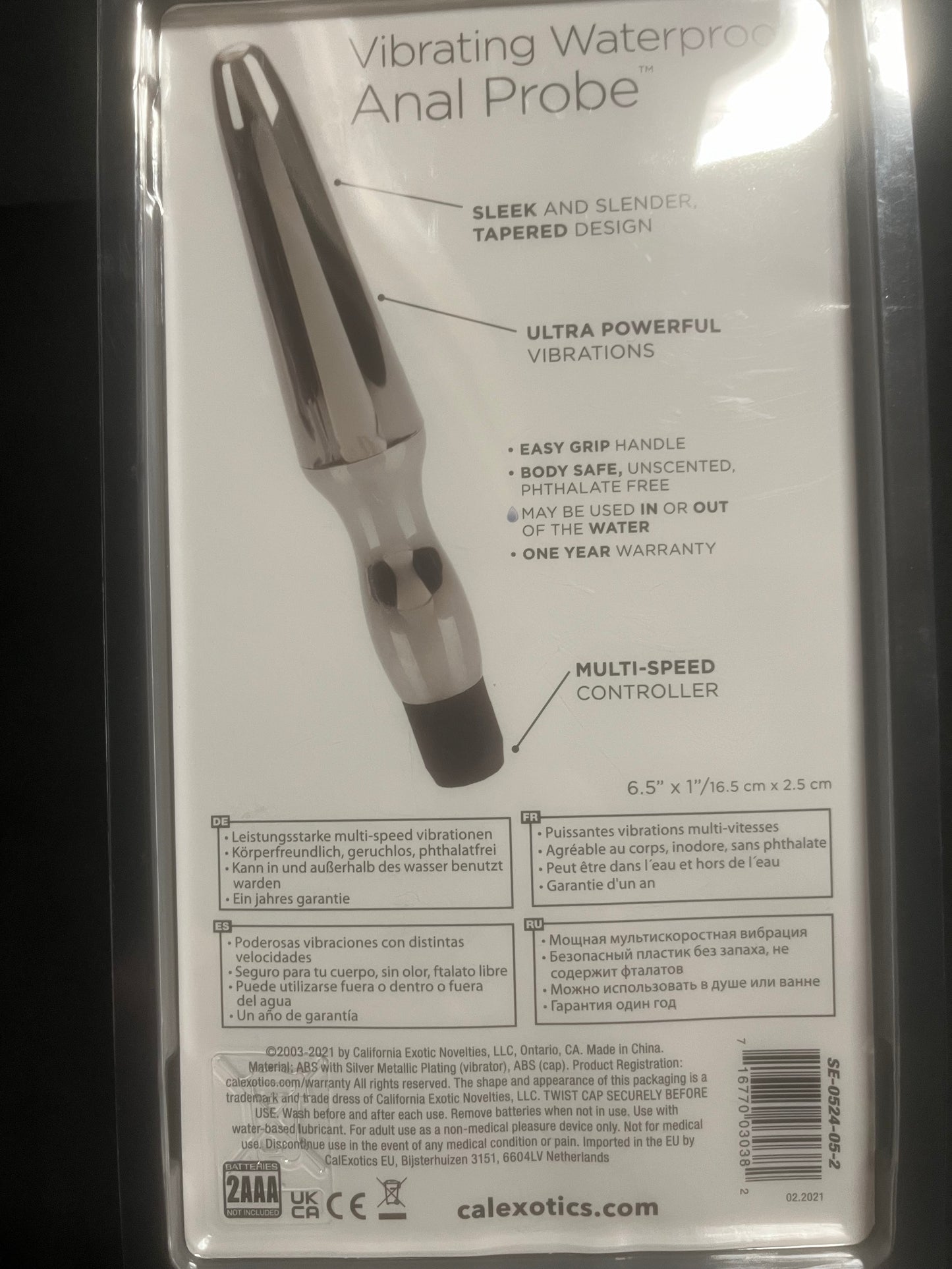 CalExotics Vibrating Waterproof Anal Probe