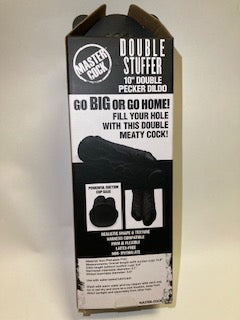 Master Cock Double Stuffer 10 Inch Dildo in Black