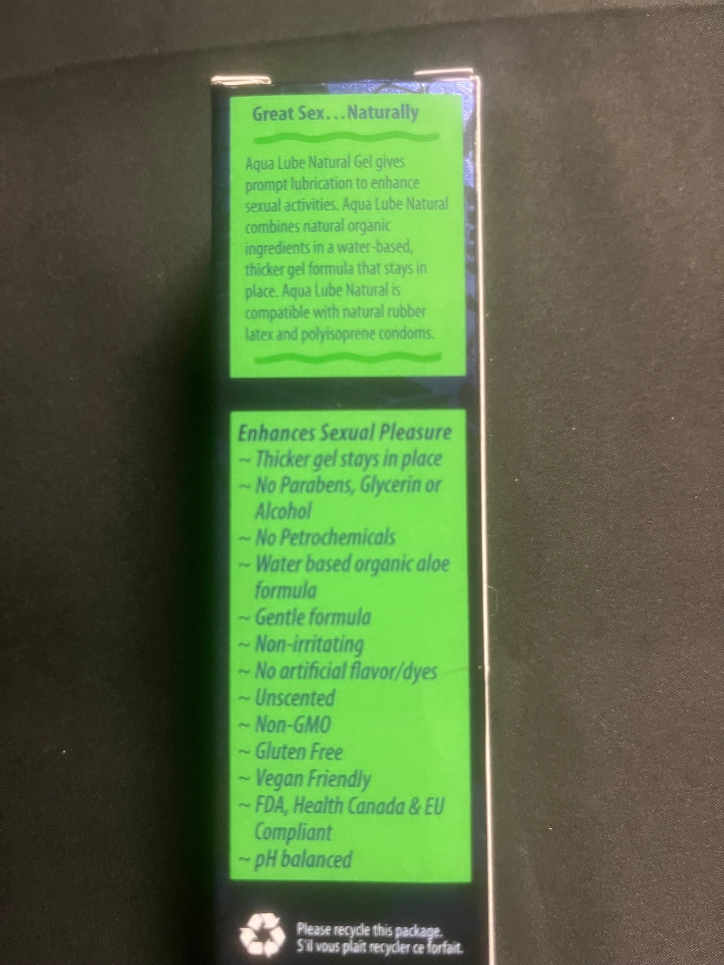 Aqua Lube Natural Thick Gel Water Based Lube