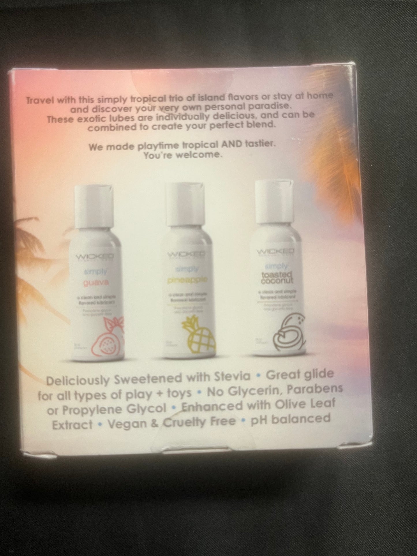 Simply Tropical Trio Flavor Lube Set